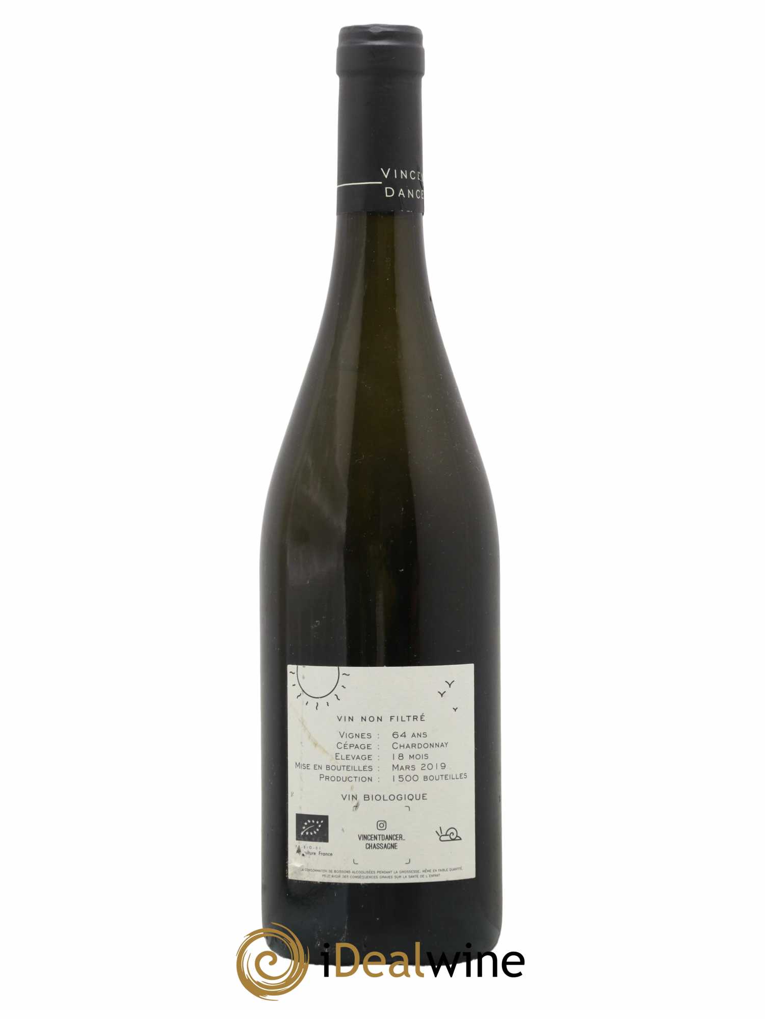 Chassagne-Montrachet 1er Cru (Morgeot) Tête du Clos Vincent Dancer 2017 - Lot de 1 bouteille - 1