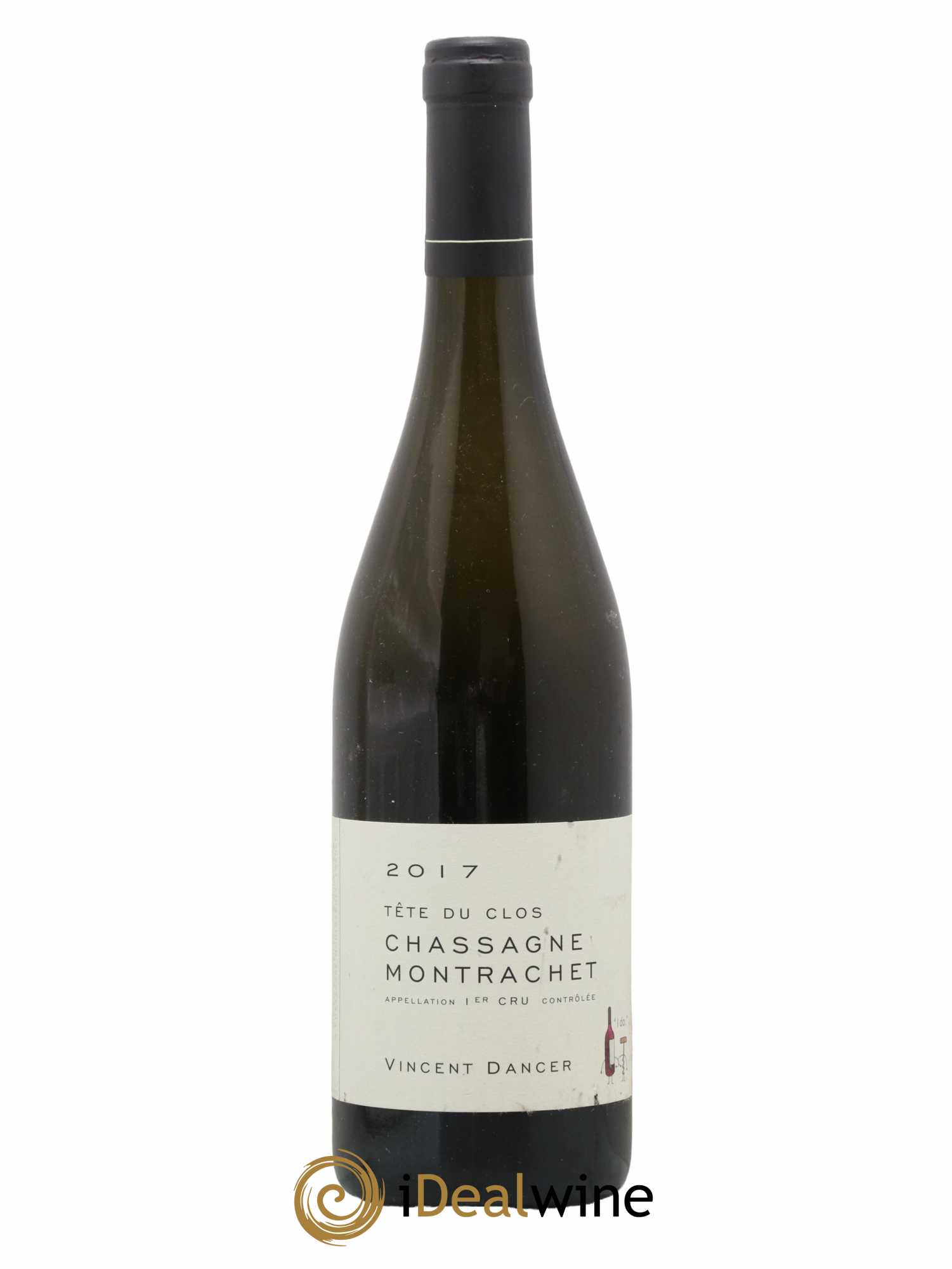 Chassagne-Montrachet 1er Cru (Morgeot) Tête du Clos Vincent Dancer 2017 - Lot de 1 bouteille - 0