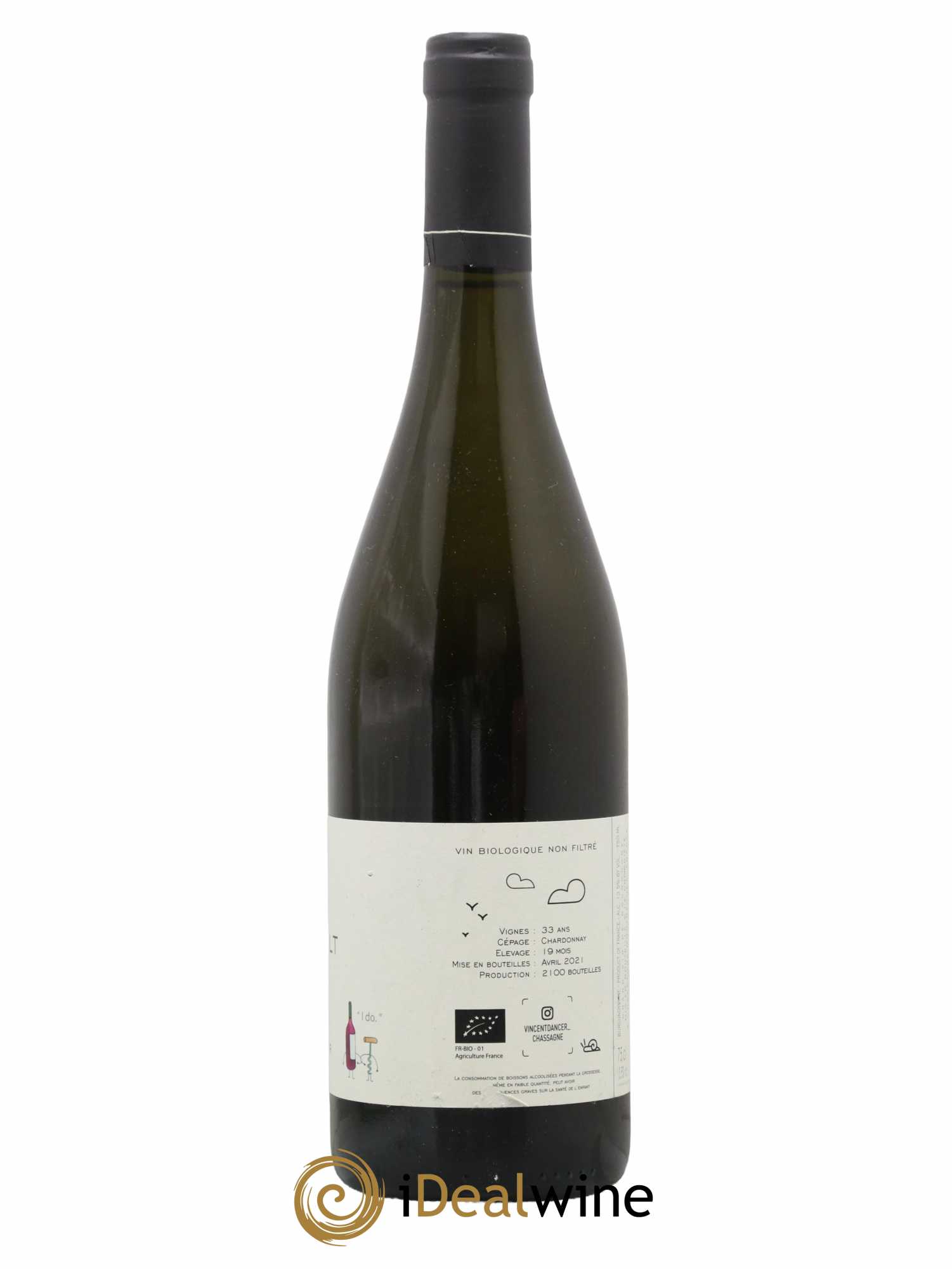 Meursault Les Corbins Vincent Dancer 2019 - Lot de 1 bouteille - 1