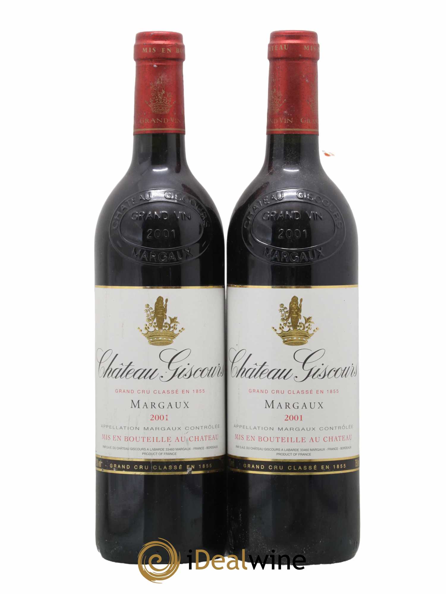 Château Giscours 3ème Grand Cru Classé 2001 - Lot de 2 bouteilles - 0