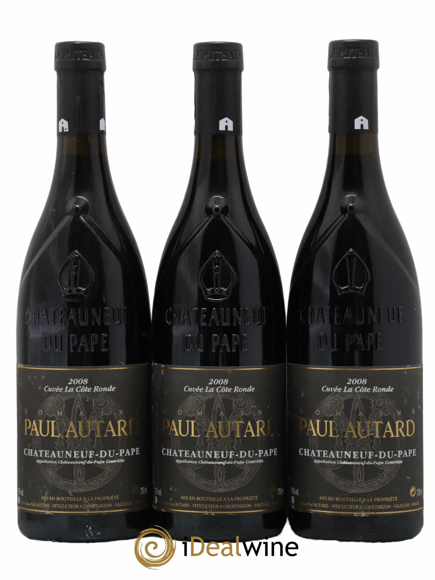 Châteauneuf-du-Pape Domaine Paul Autard La Côte Ronde Jean-Paul Autard 2008 - Lot de 3 bouteilles - 0