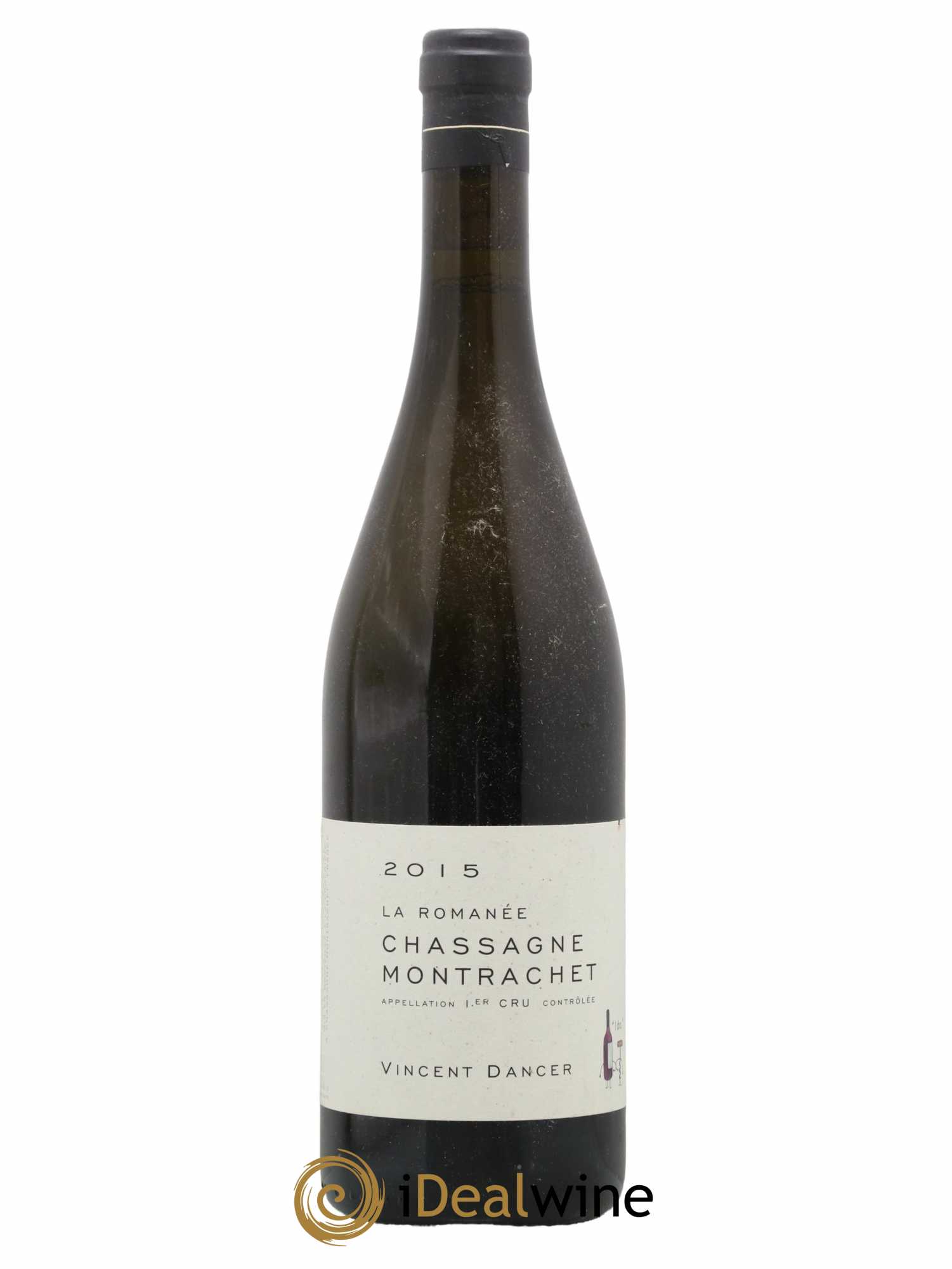 Chassagne-Montrachet 1er Cru La Romanée Vincent Dancer 2015 - Lot de 1 bouteille - 0
