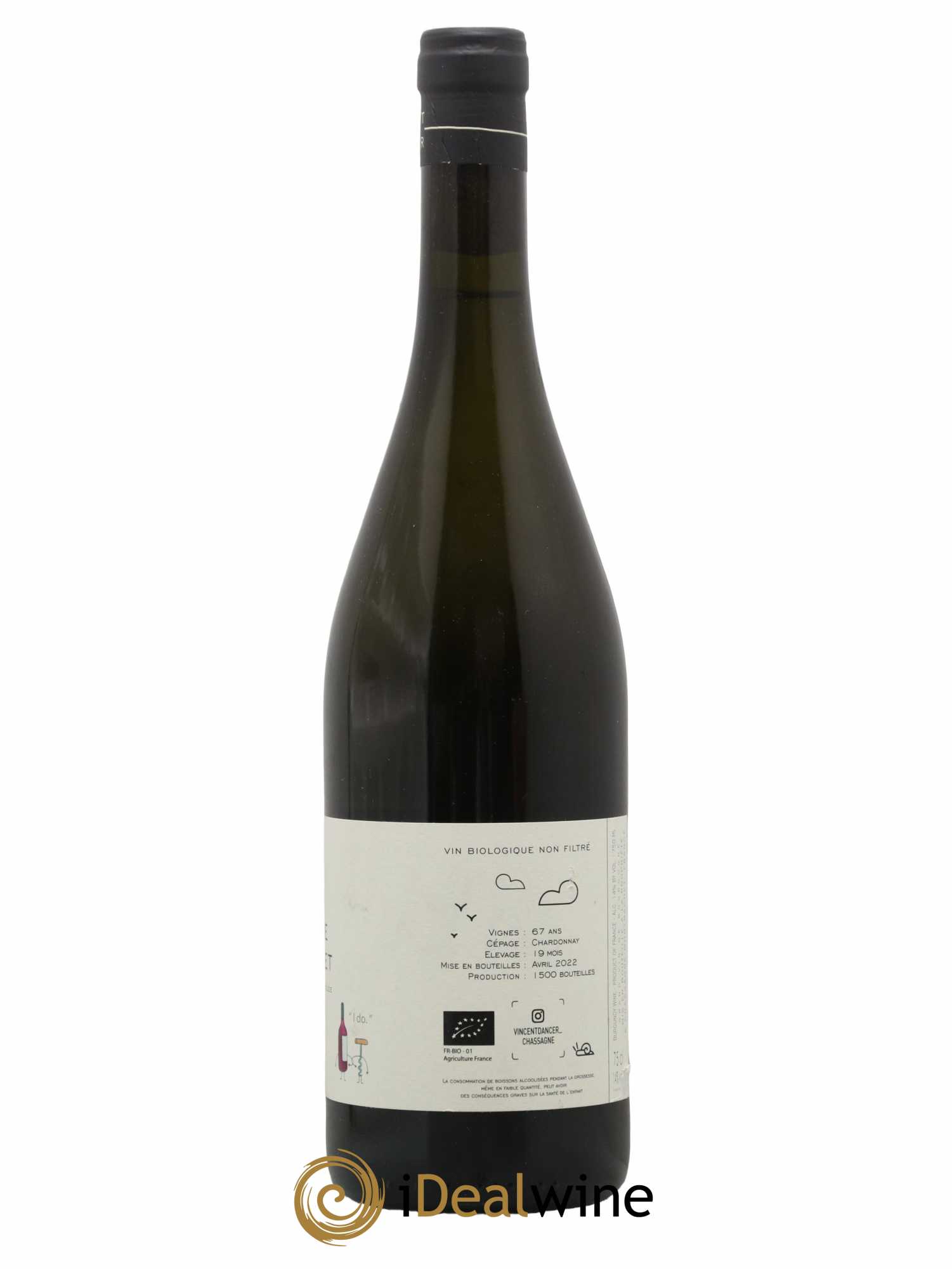 Chassagne-Montrachet 1er Cru (Morgeot) Tête du Clos Vincent Dancer 2020 - Lot of 1 bottle - 1