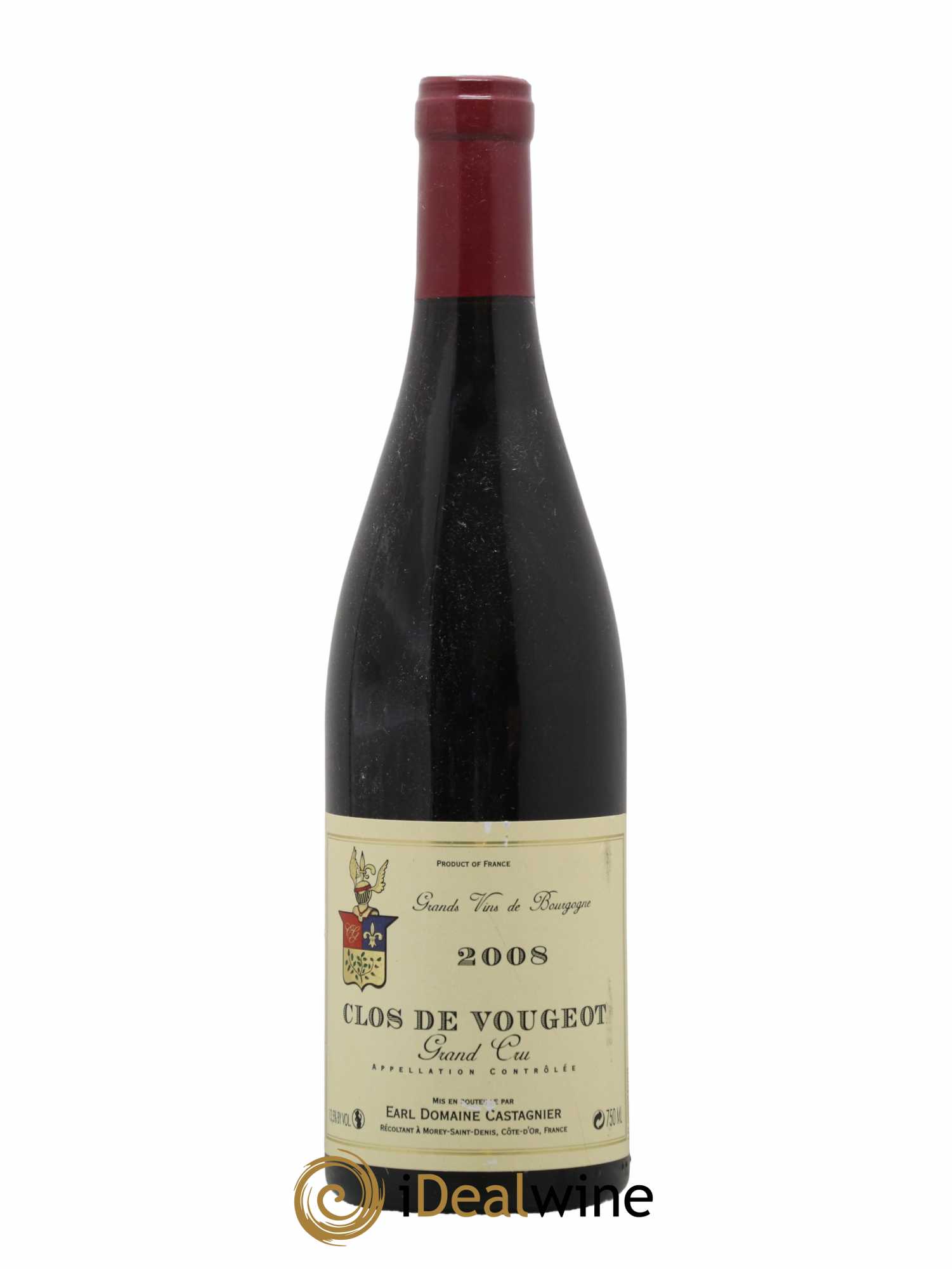 Clos de Vougeot Grand Cru Castagnier (Domaine) 2008 - Lot de 1 bouteille - 0