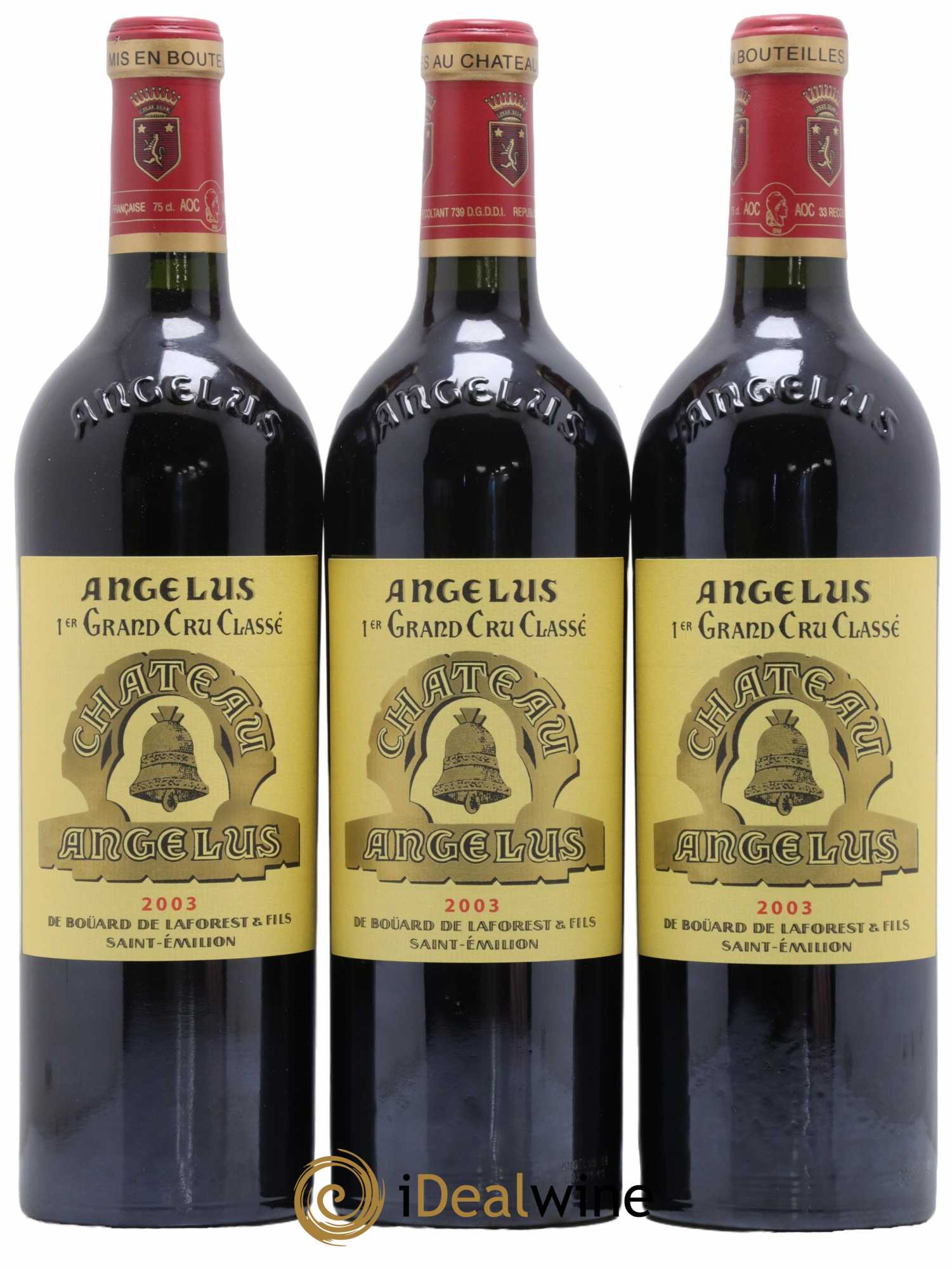 Château Angélus 1er Grand Cru Classé A 2003 - Lot de 6 bouteilles - 1