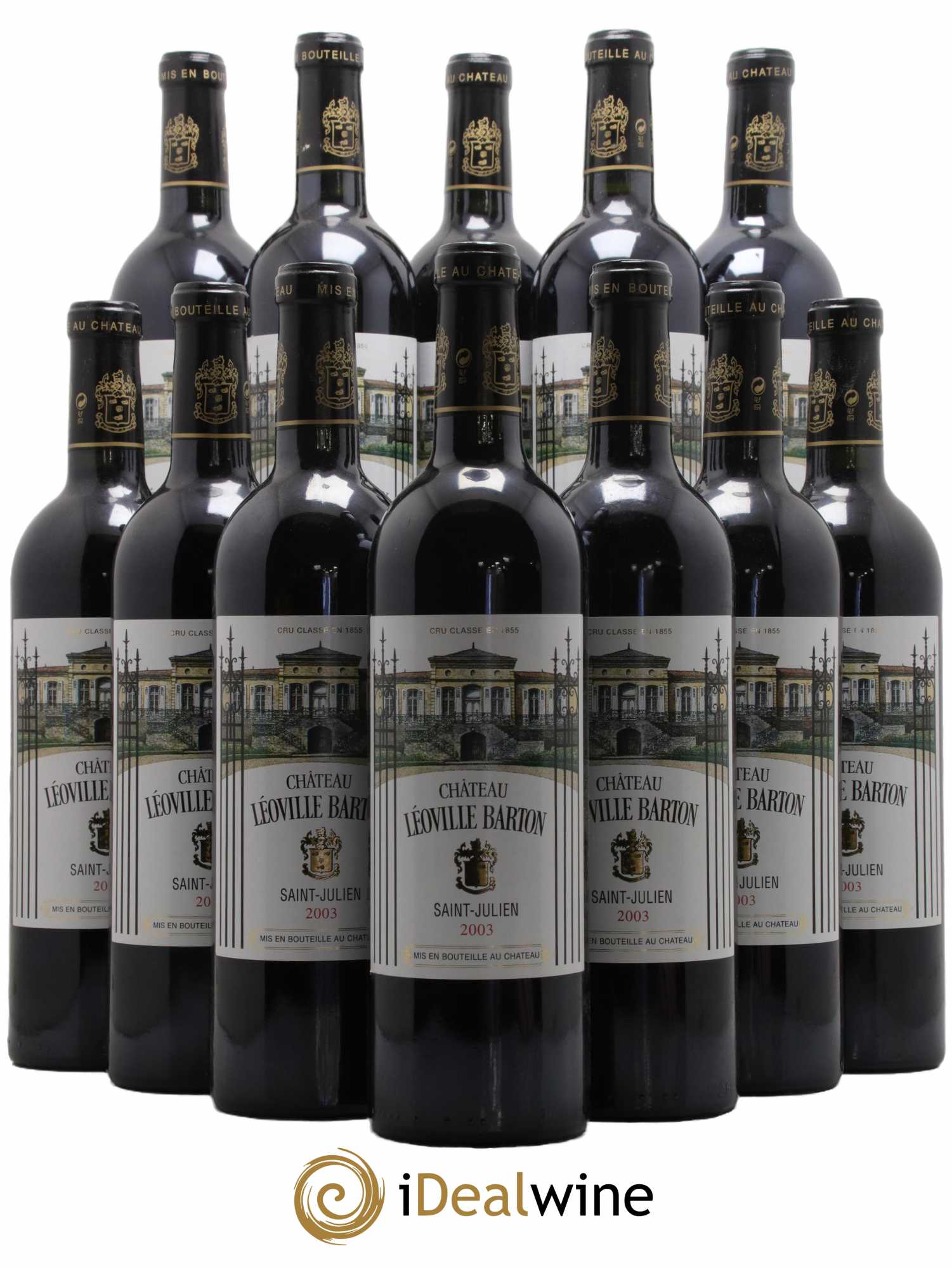 Château Léoville Barton 2ème Grand Cru Classé 2003 - Lot de 12 bouteilles - 0