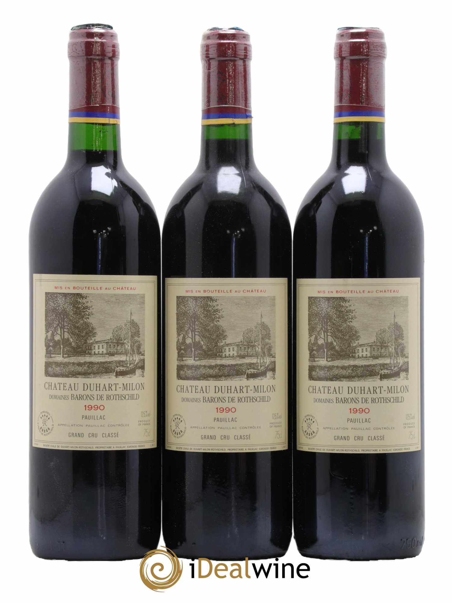 Château Duhart-Milon 4ème Grand Cru Classé 1990 - Lotto di 12 bottiglie - 4
