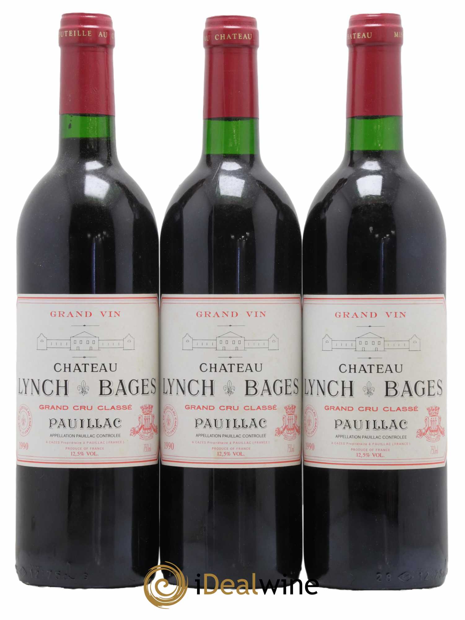 Château Lynch Bages 5ème Grand Cru Classé 1990 - Lot de 12 bouteilles - 3