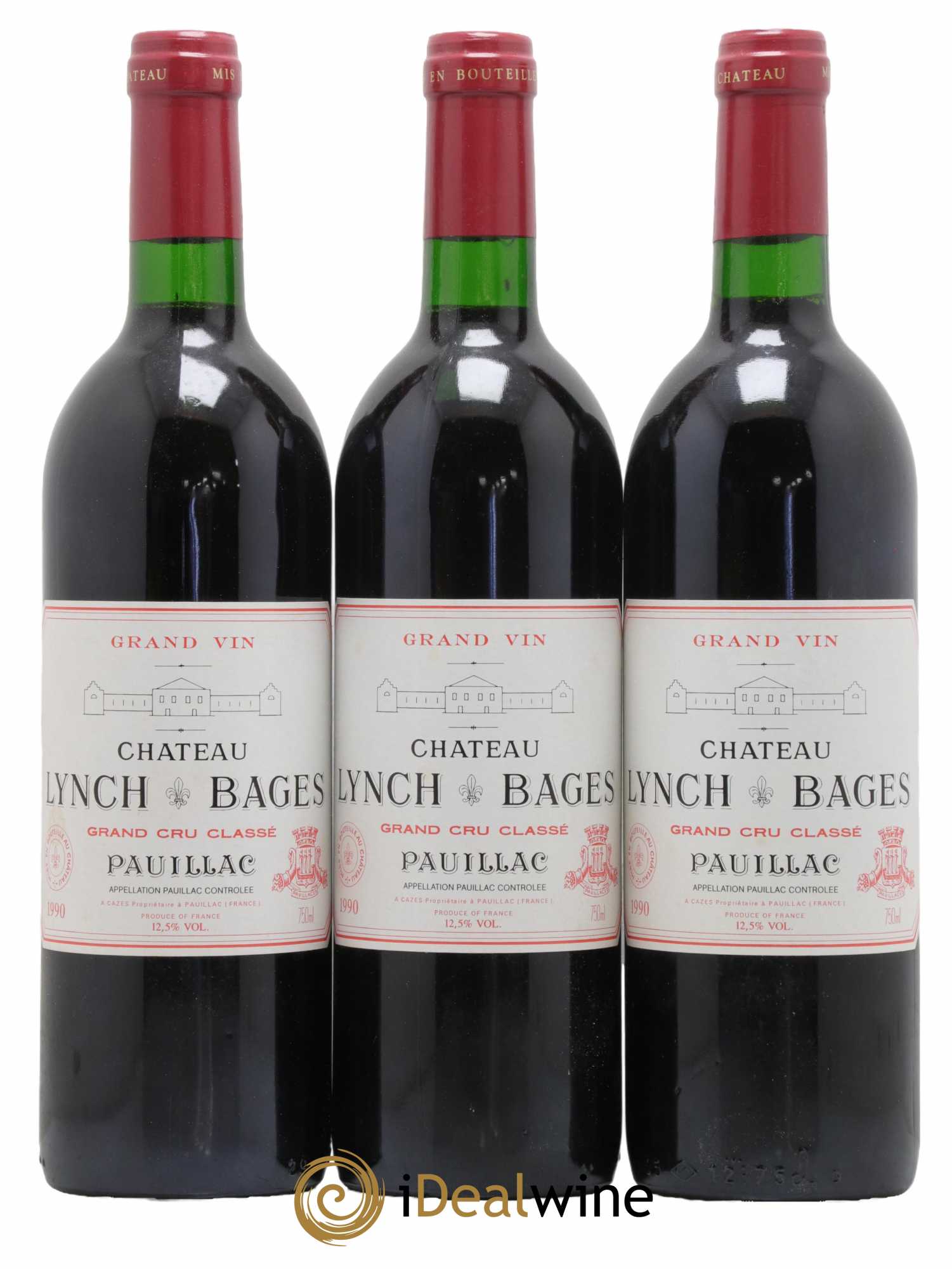 Château Lynch Bages 5ème Grand Cru Classé 1990 - Lot de 12 bouteilles - 5