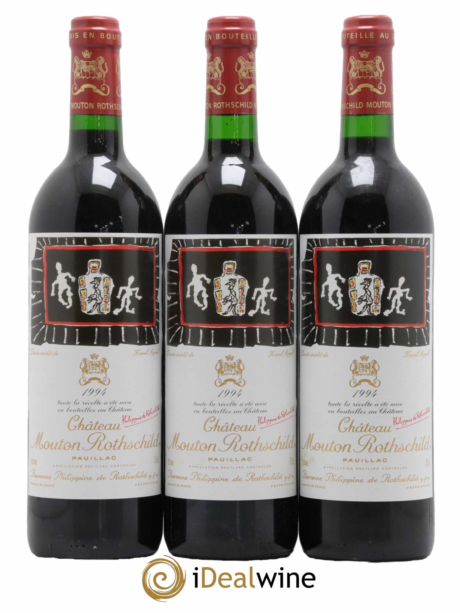 Château Mouton Rothschild 1er Grand Cru Classé 1994 - Lot de 6 bouteilles - 1