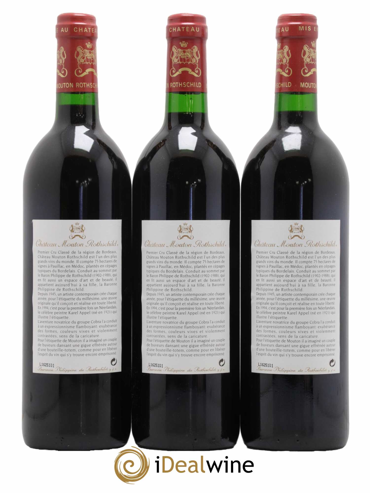 Château Mouton Rothschild 1er Grand Cru Classé 1994 - Lot de 6 bouteilles - 2