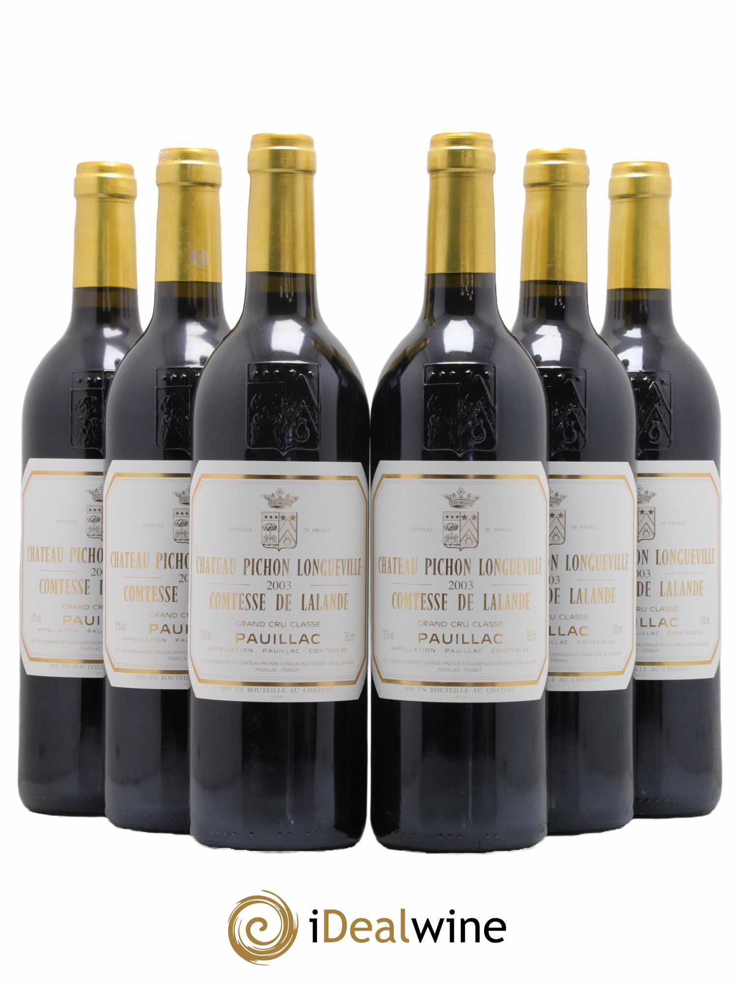 Château Pichon Longueville Comtesse de Lalande 2ème Grand Cru Classé 2003 - Lot de 6 bouteilles - 0