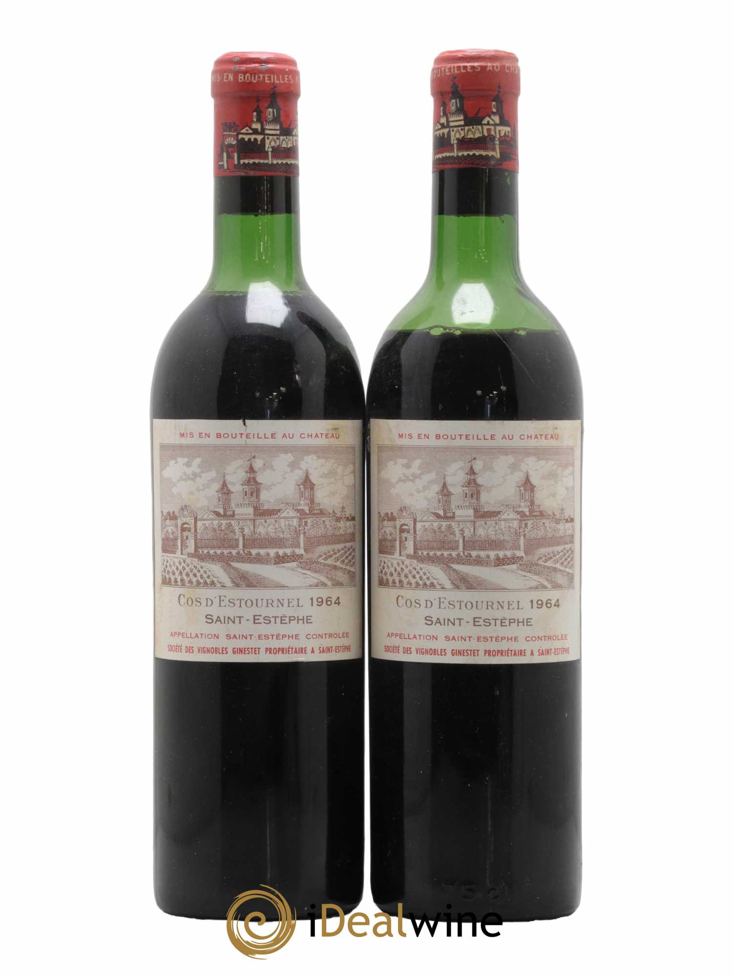 Cos d'Estournel 2ème Grand Cru Classé 1964 - Lot de 2 bouteilles - 0
