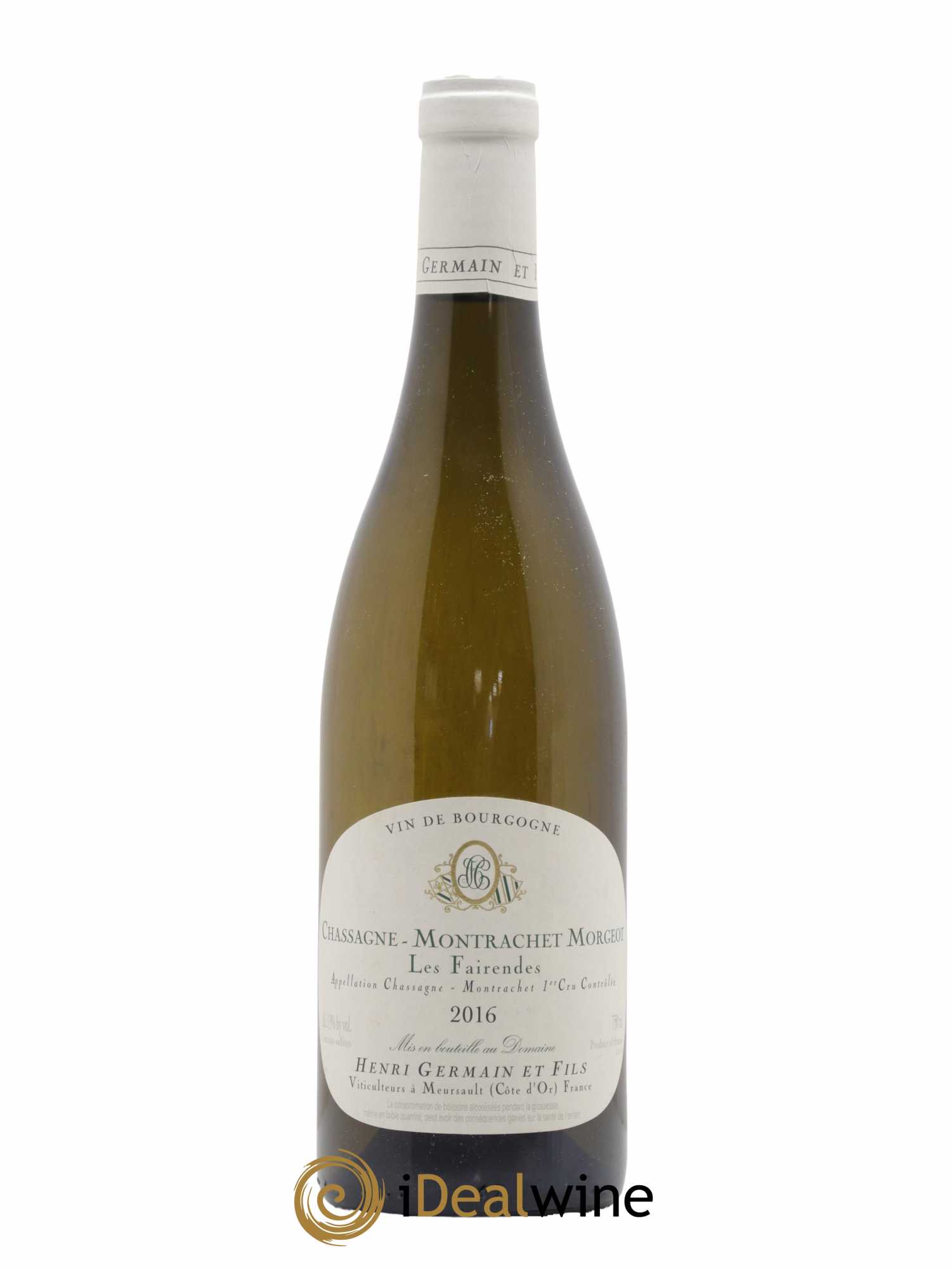 Chassagne-Montrachet 1er Cru Morgeot Les Fairendes Henri Germain 2016 - Lot de 1 bouteille - 0