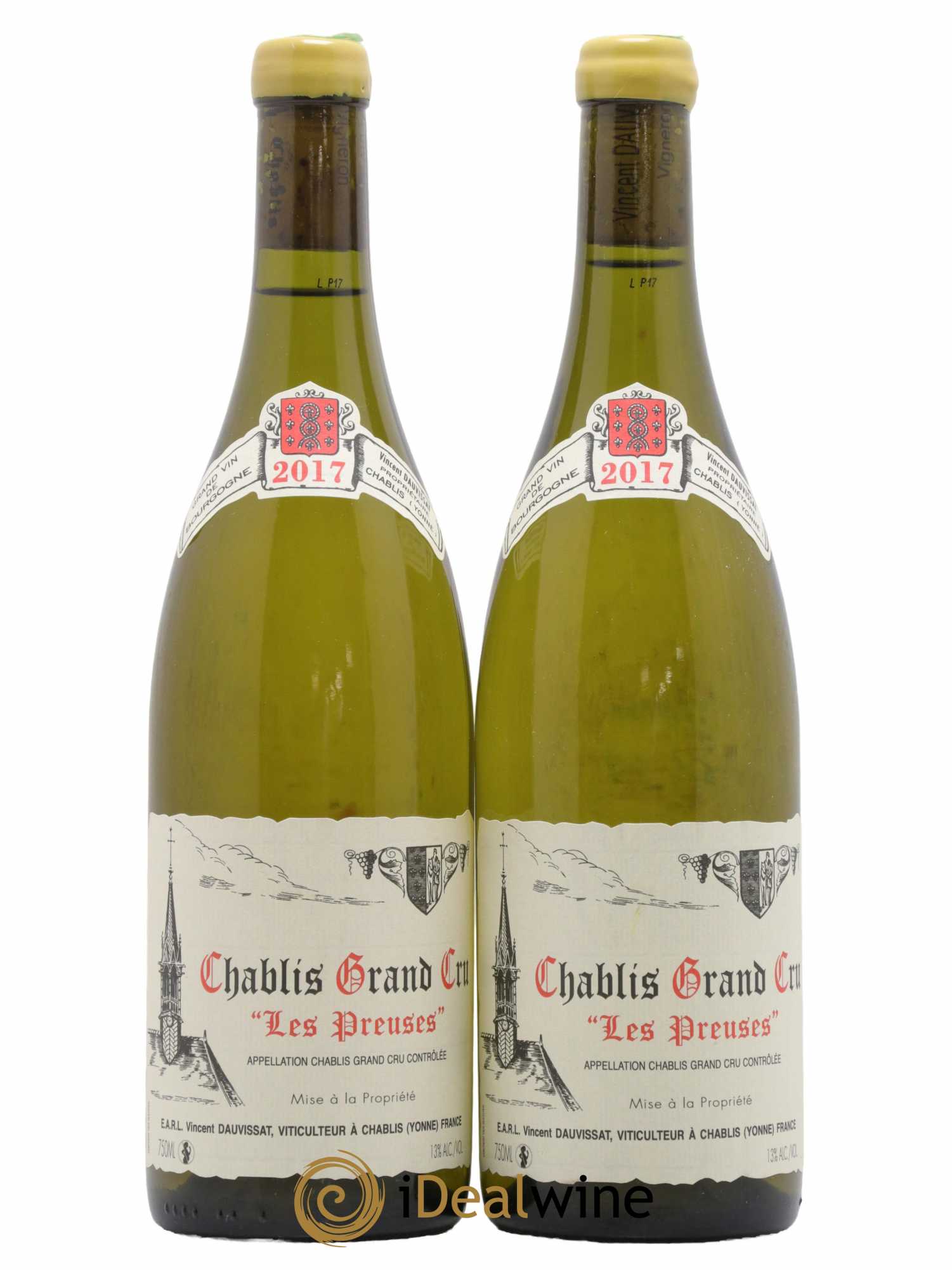 Chablis Grand Cru Les Preuses Vincent Dauvissat (Domaine) 2017 - Lot de 2 bouteilles - 0