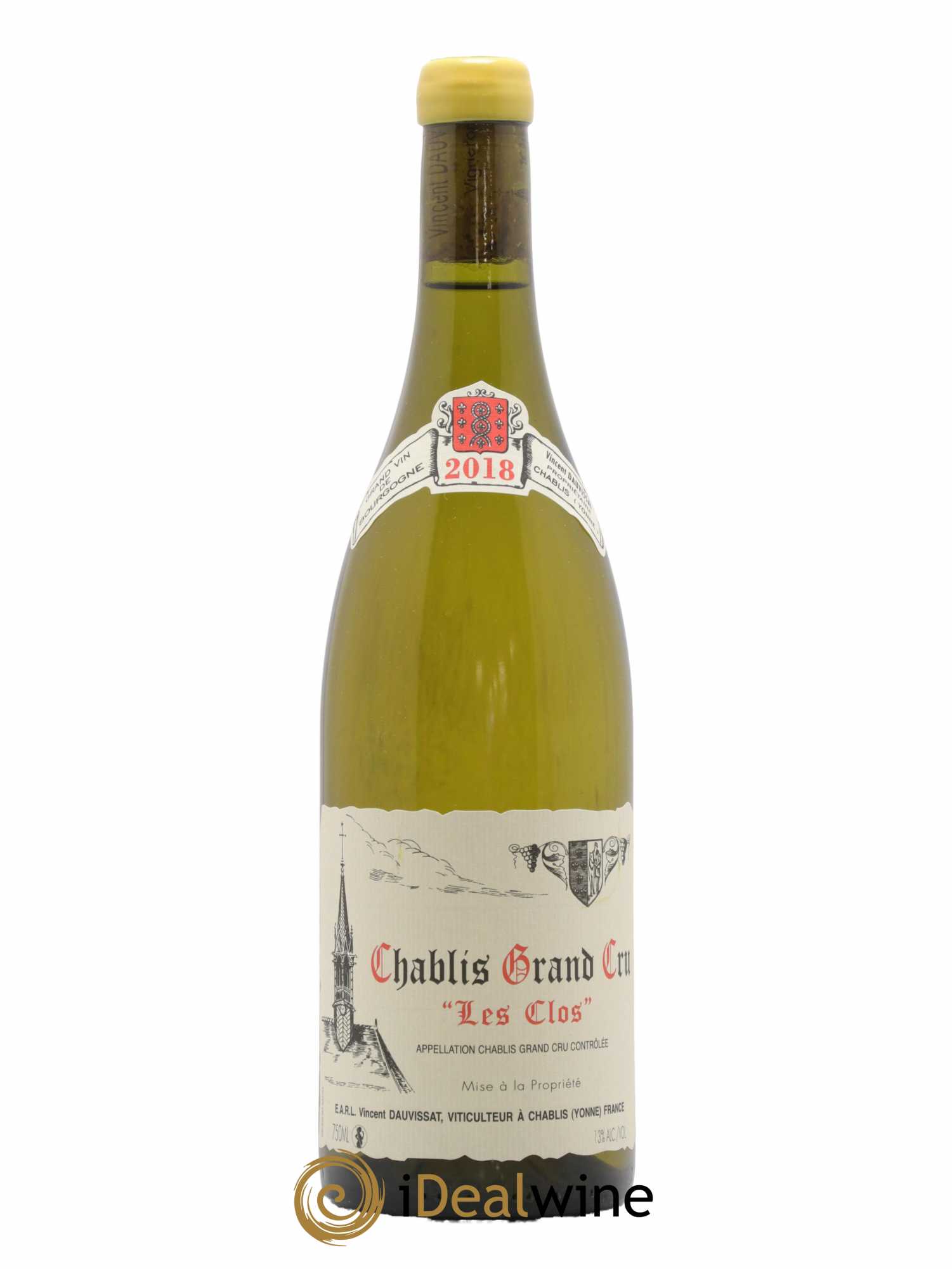 Chablis Grand Cru Les Clos Vincent Dauvissat (Domaine) 2018 - Lot de 1 bouteille - 0