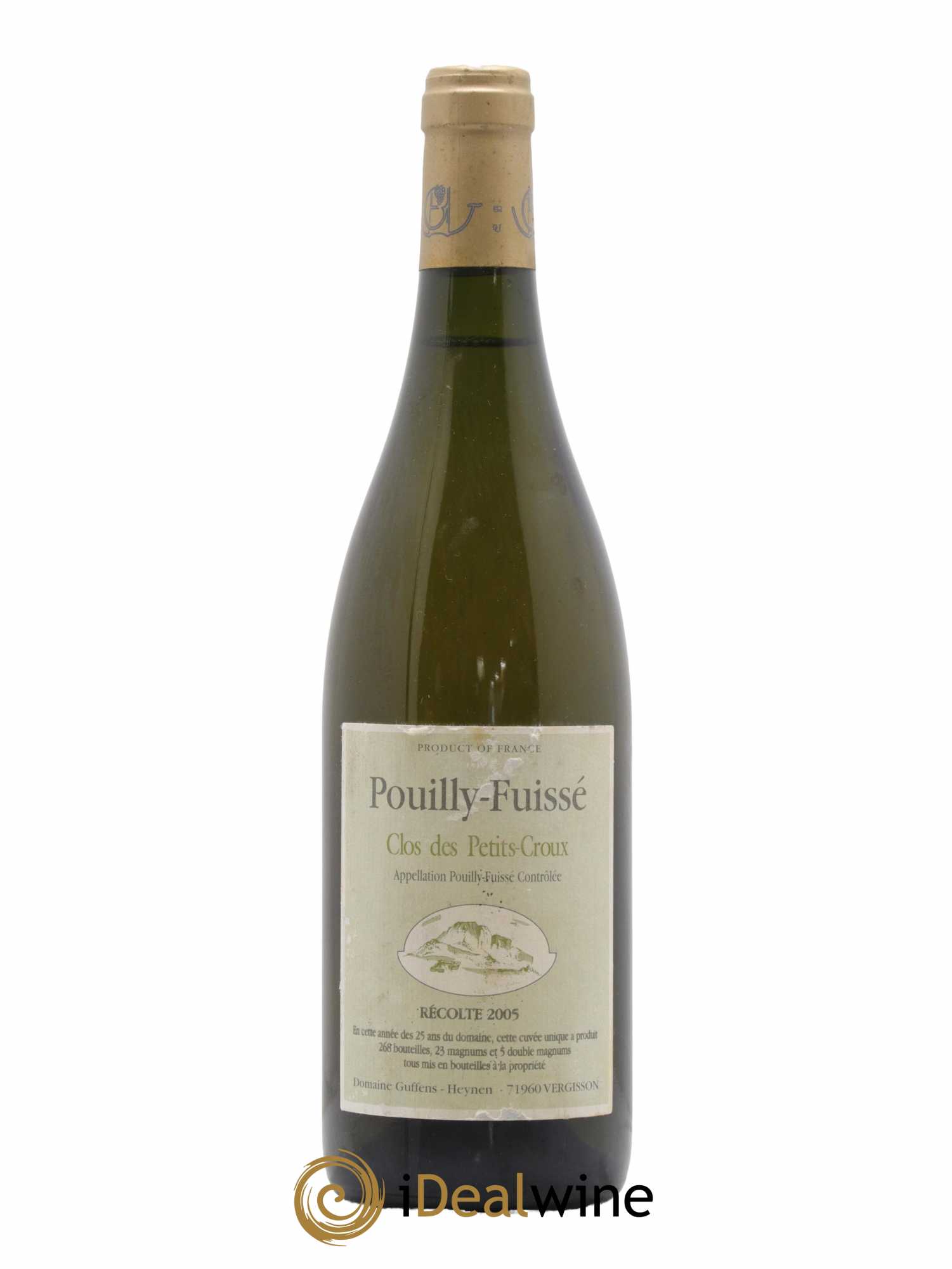 Pouilly-Fuissé Clos des Petits Croux Guffens-Heynen 2005 - Lot de 1 bouteille - 0