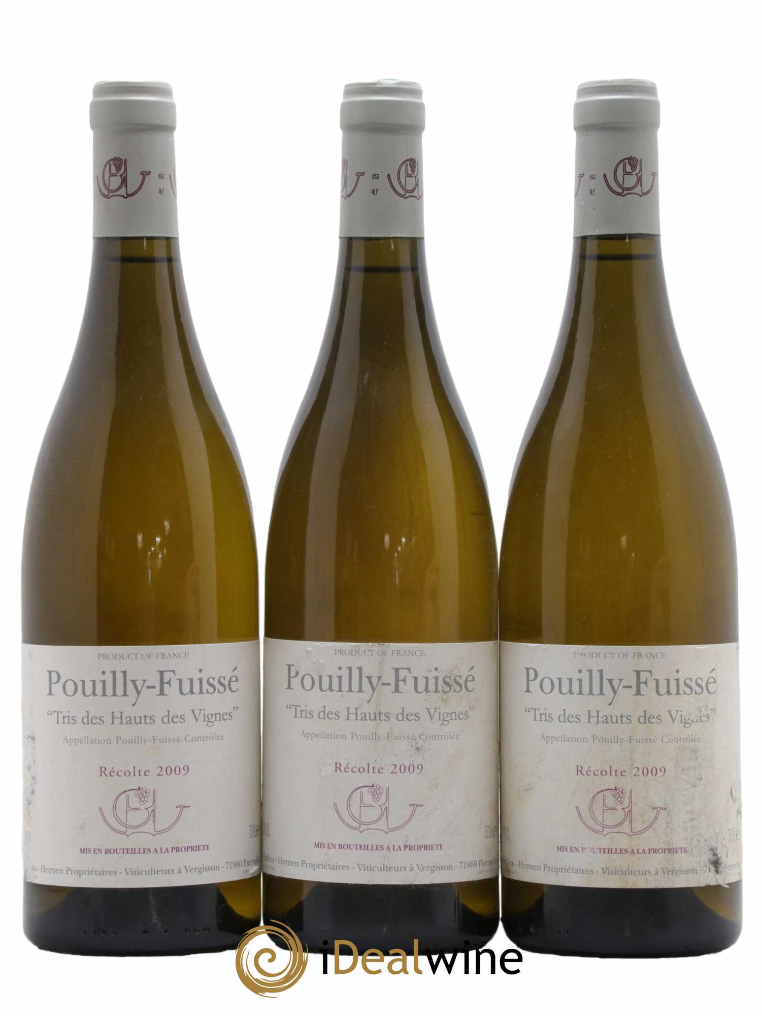 Pouilly-Fuissé Tris des Hauts des Vignes Guffens-Heynen 2009 - Lot de 3 bouteilles - 0