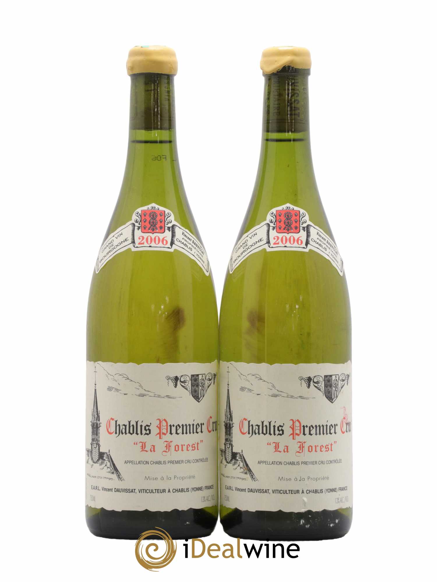Chablis 1er Cru La Forest Vincent Dauvissat (Domaine) 2006 - Lot de 2 bouteilles - 0