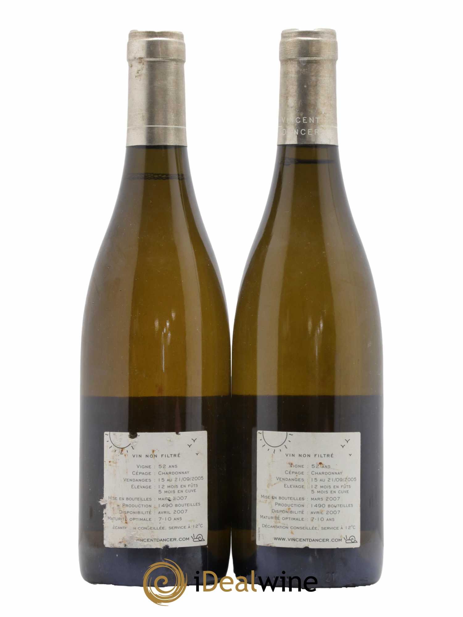 Chassagne-Montrachet 1er Cru (Morgeot) Tête du Clos Vincent Dancer 2005 - Lot de 2 bouteilles - 1