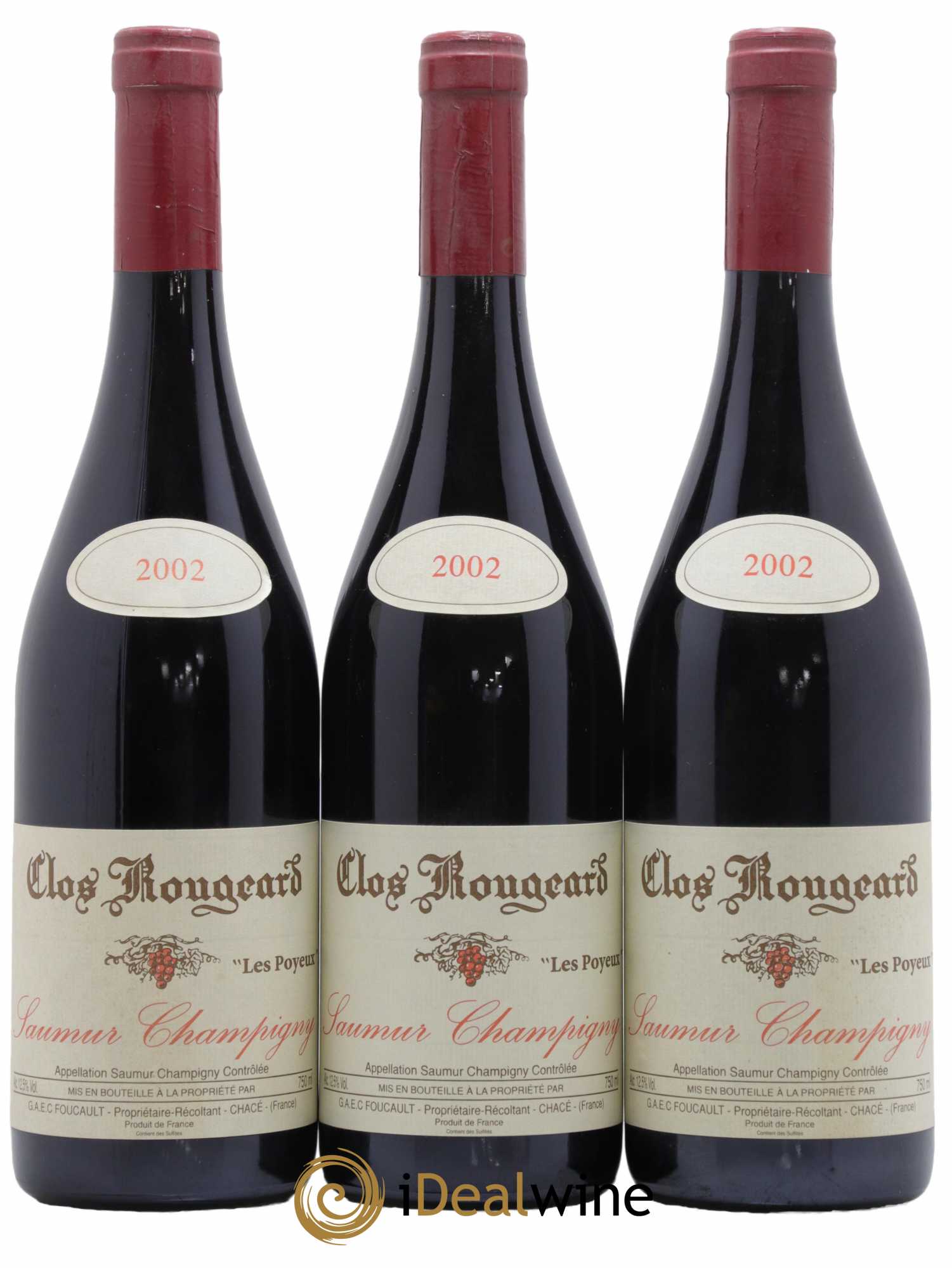 Saumur-Champigny Les Poyeux Clos Rougeard 2002 - Lot de 3 bouteilles - 0