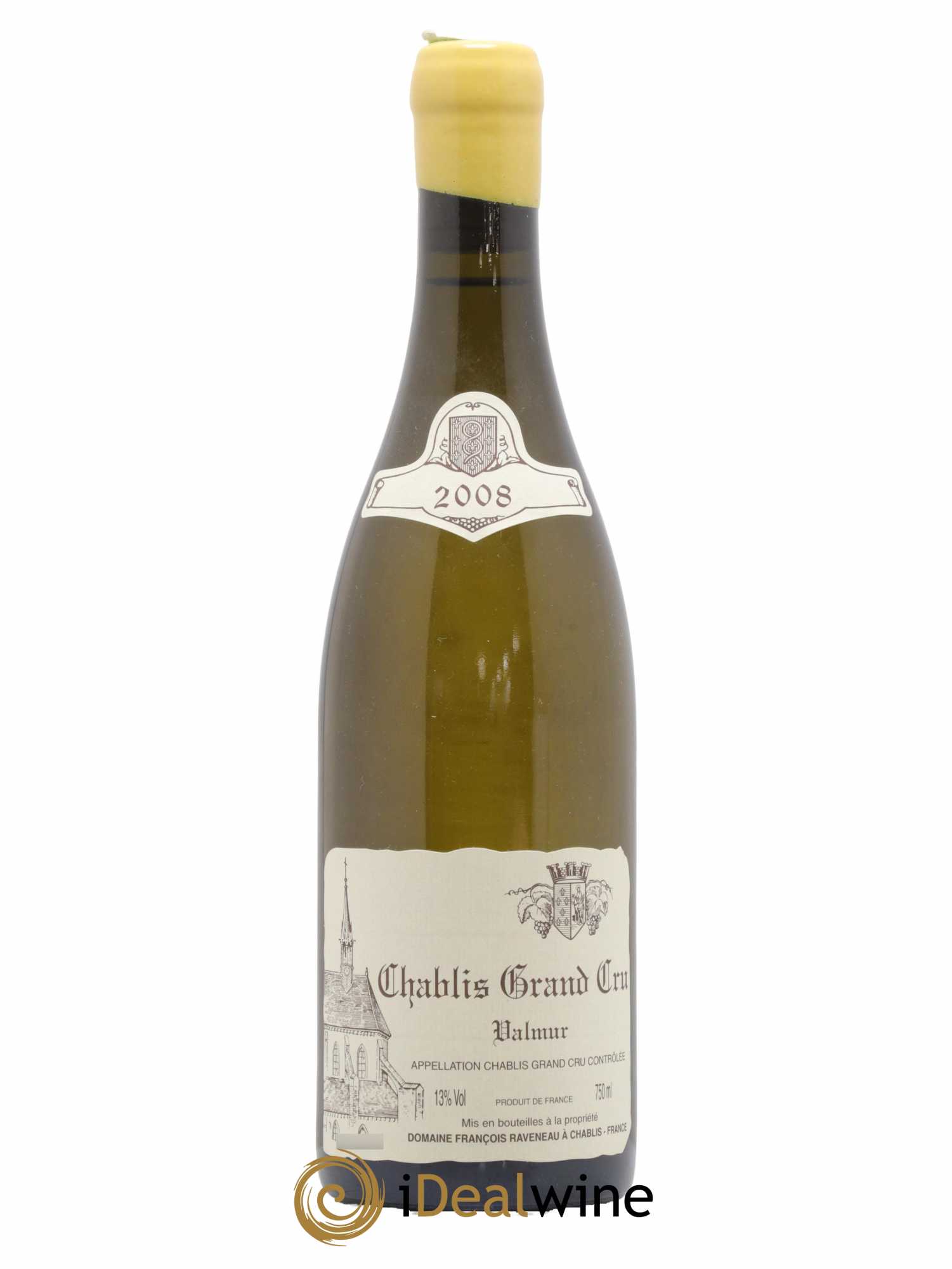 Chablis Grand Cru Valmur Raveneau (Domaine) 2008 - Lot de 1 bouteille - 0