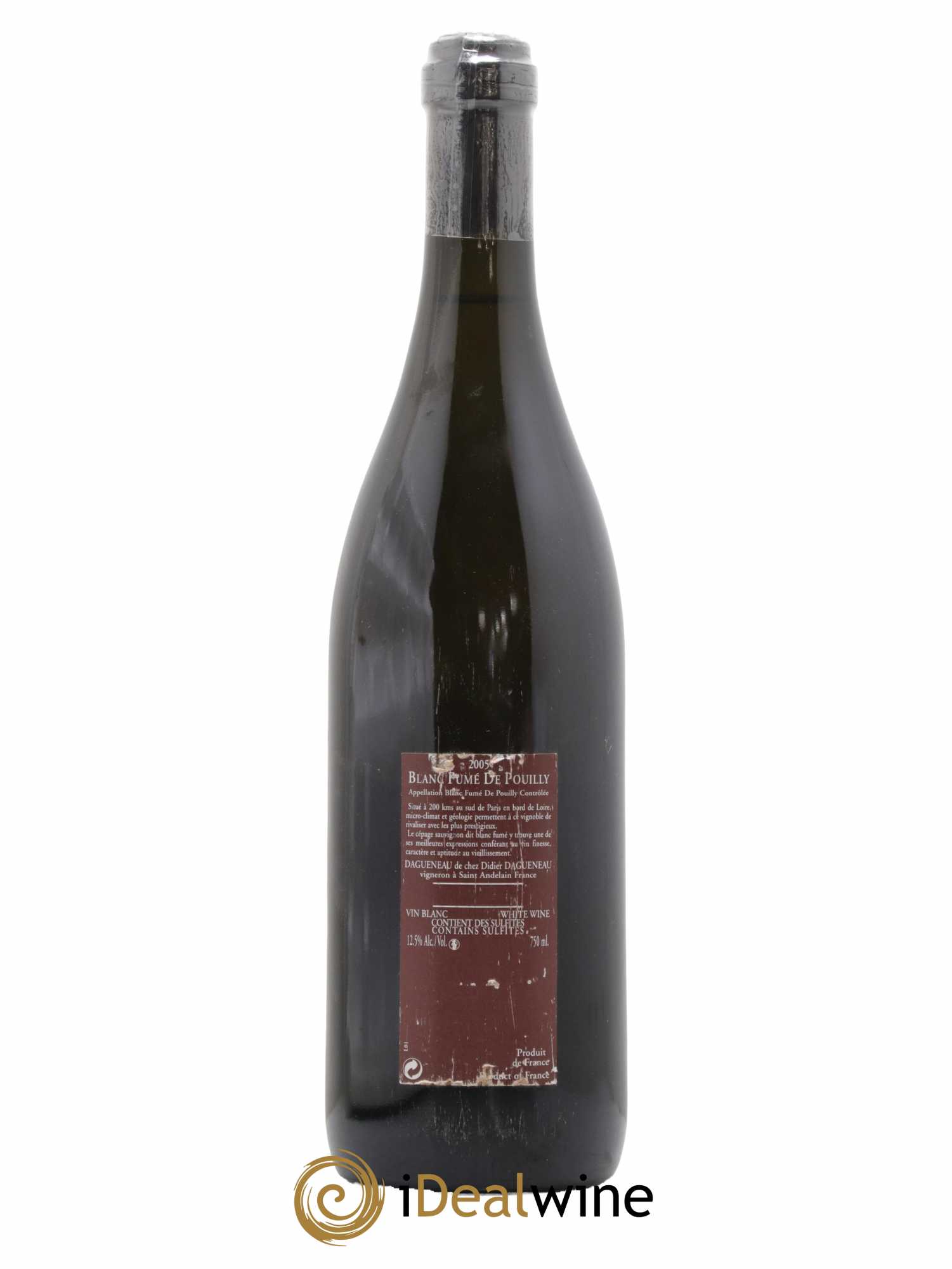 Vin de France (anciennement Pouilly-Fumé) Pur Sang Dagueneau (Domaine Didier - Louis-Benjamin) 2005 - Lot de 1 bouteille - 1