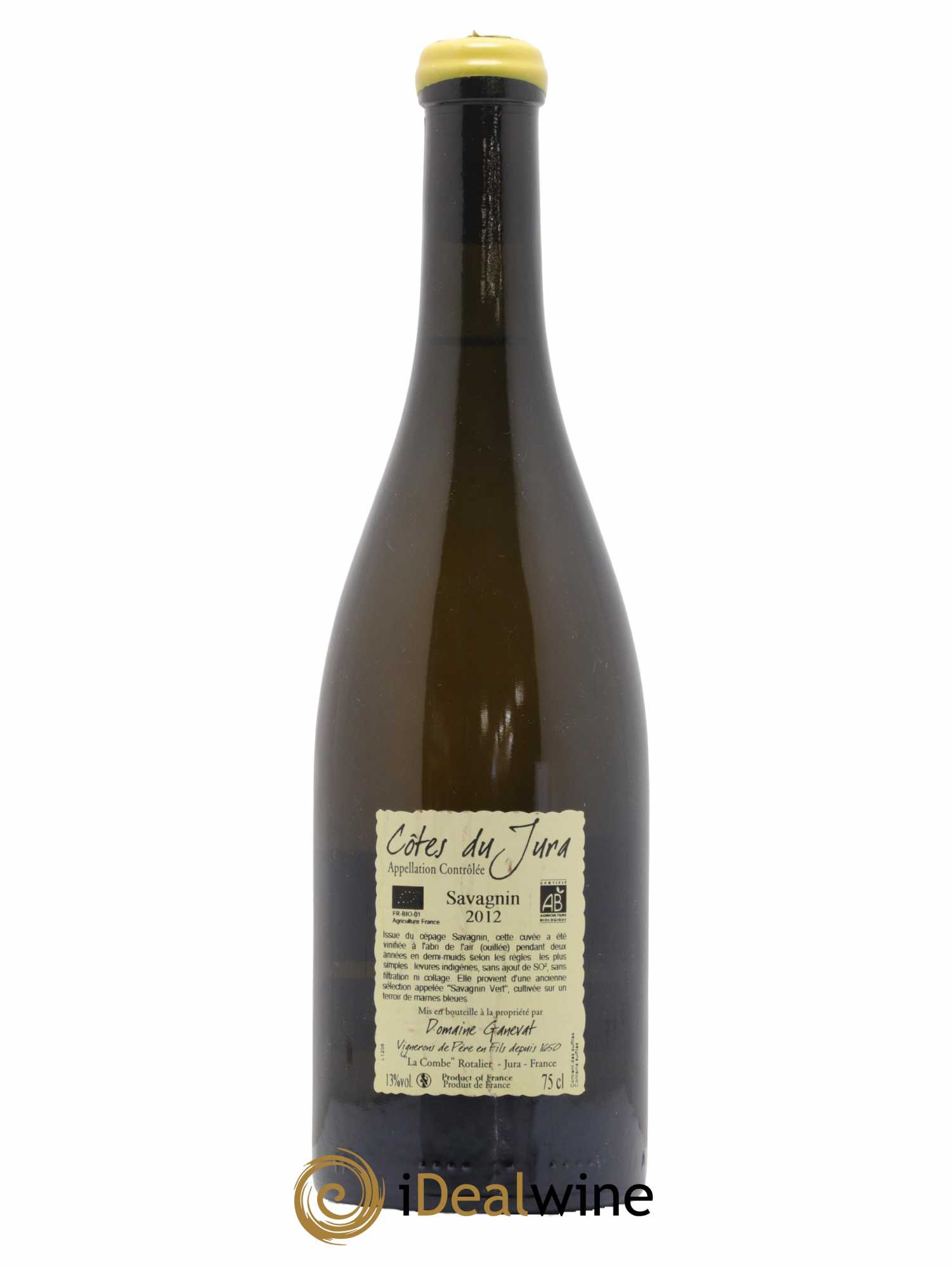 Côtes du Jura Les Chalasses Marnes Bleues Jean-François Ganevat (Domaine) 2012 - Lot de 1 bouteille - 1