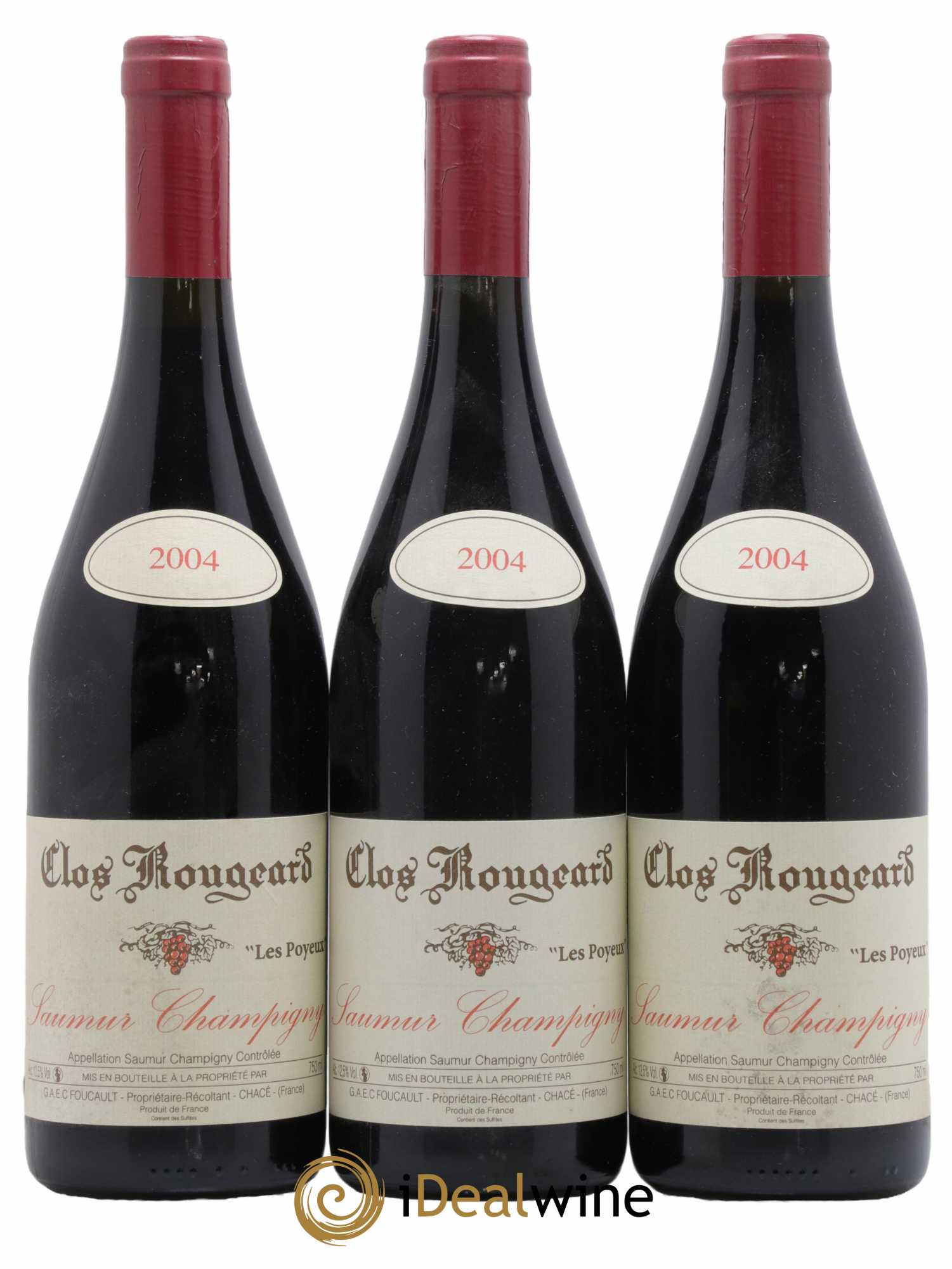 Saumur-Champigny Les Poyeux Clos Rougeard 2004 - Lot de 3 bouteilles - 0