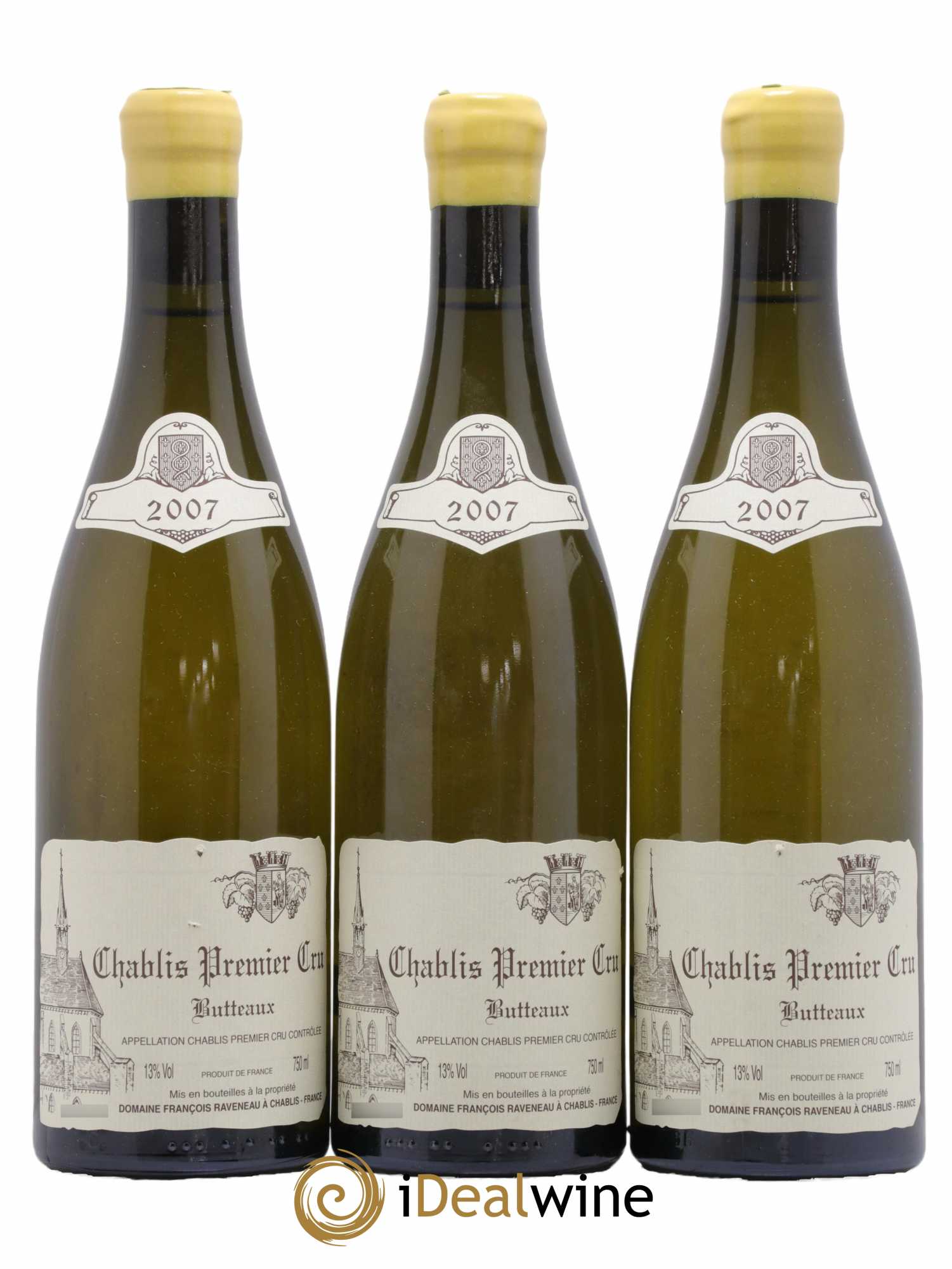 Chablis 1er Cru Butteaux Raveneau (Domaine) 2007 - Lot de 3 bouteilles - 0