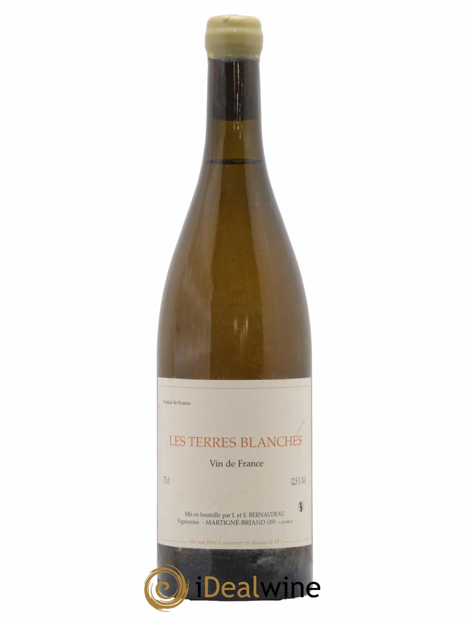 Vin de France Les Terres Blanches Stéphane Bernaudeau 2012 - Lot de 1 bouteille - 0
