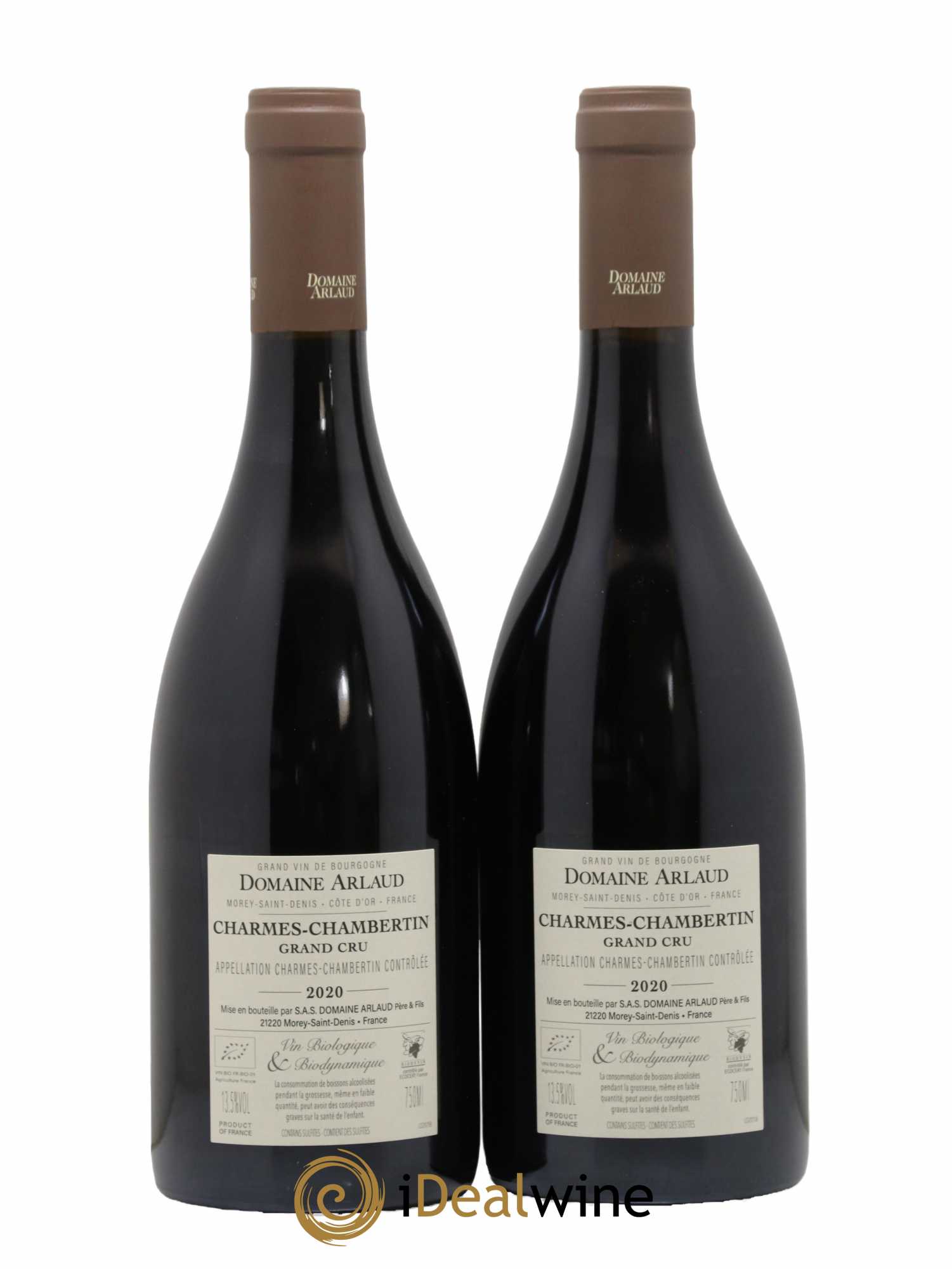 Charmes-Chambertin Grand Cru Arlaud  2020 - Lot of 2 bottles - 1