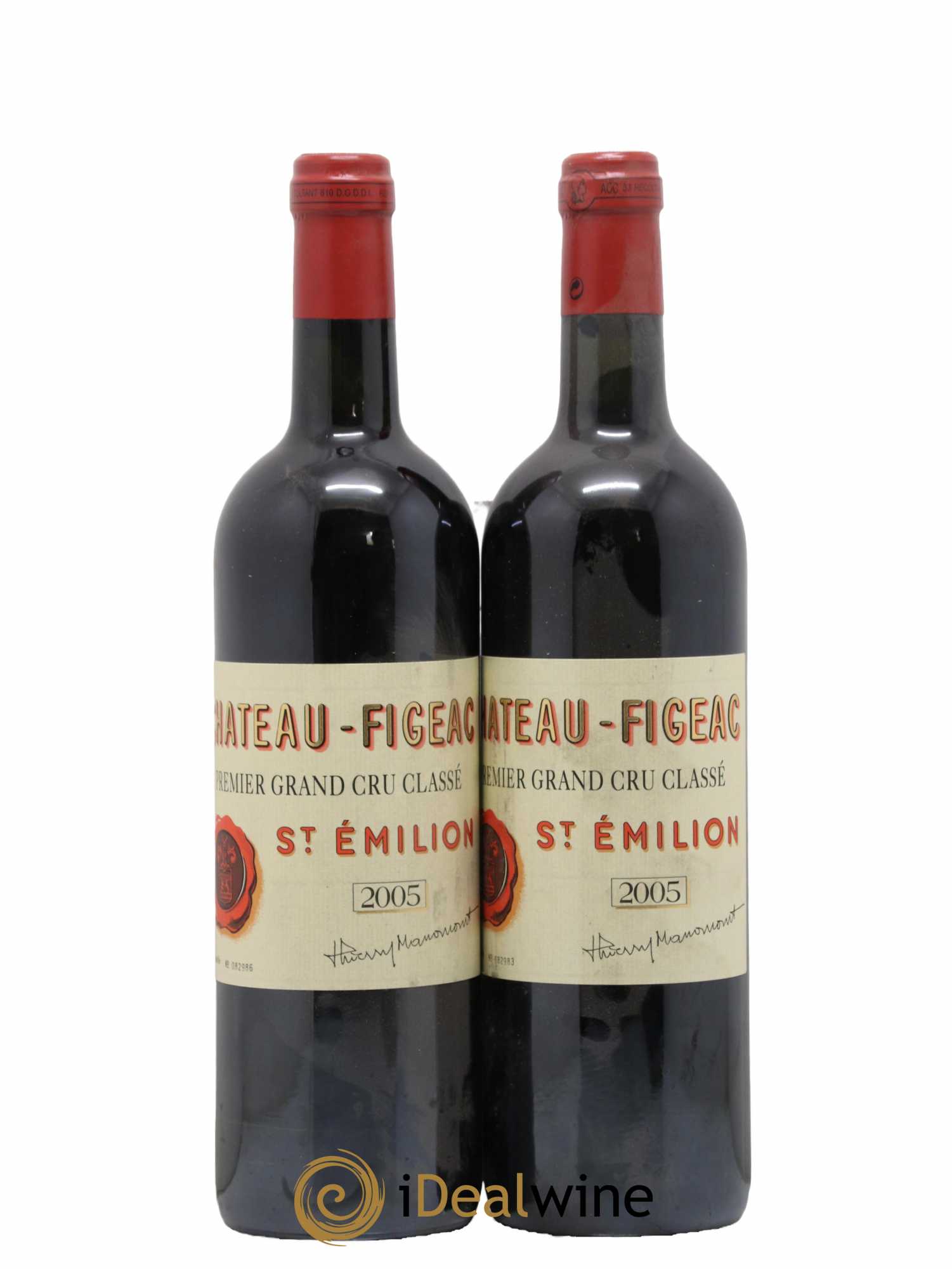Château Figeac 1er Grand Cru Classé A 2005 - Lot de 2 bouteilles - 0
