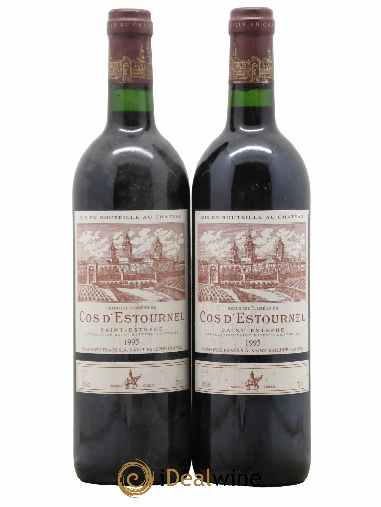 Cos d'Estournel 2ème Grand Cru Classé 1995 - Lot de 2 bouteilles - 0