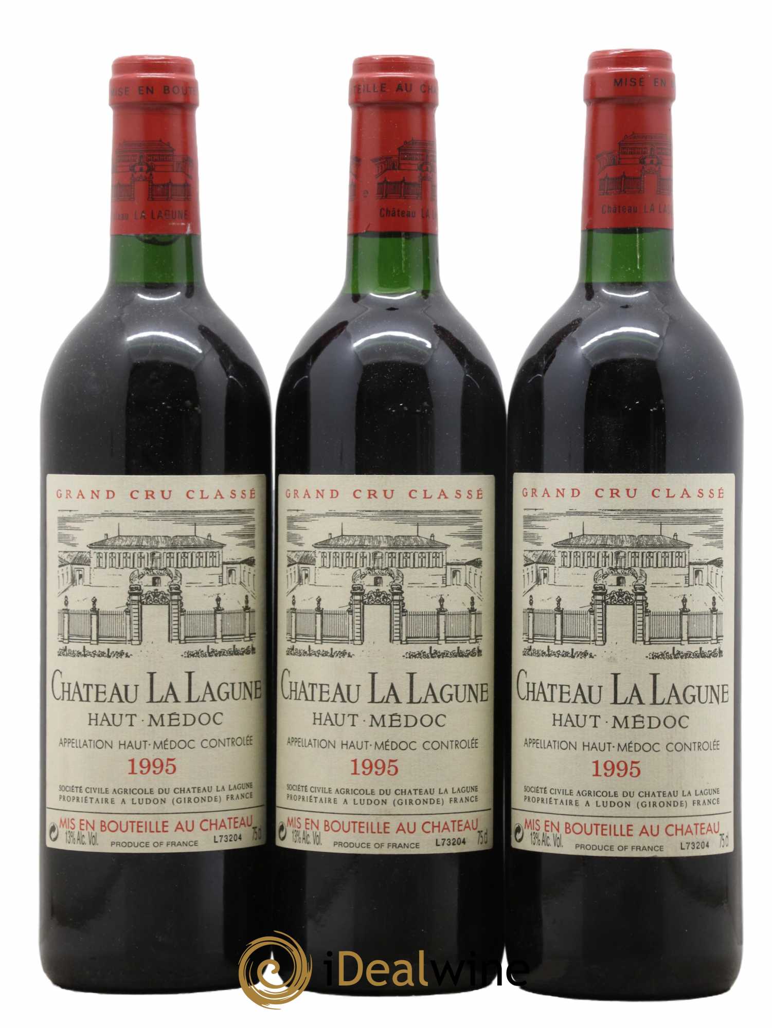 Château la Lagune 3ème Grand Cru Classé 1995 - Lot de 3 bouteilles - 0
