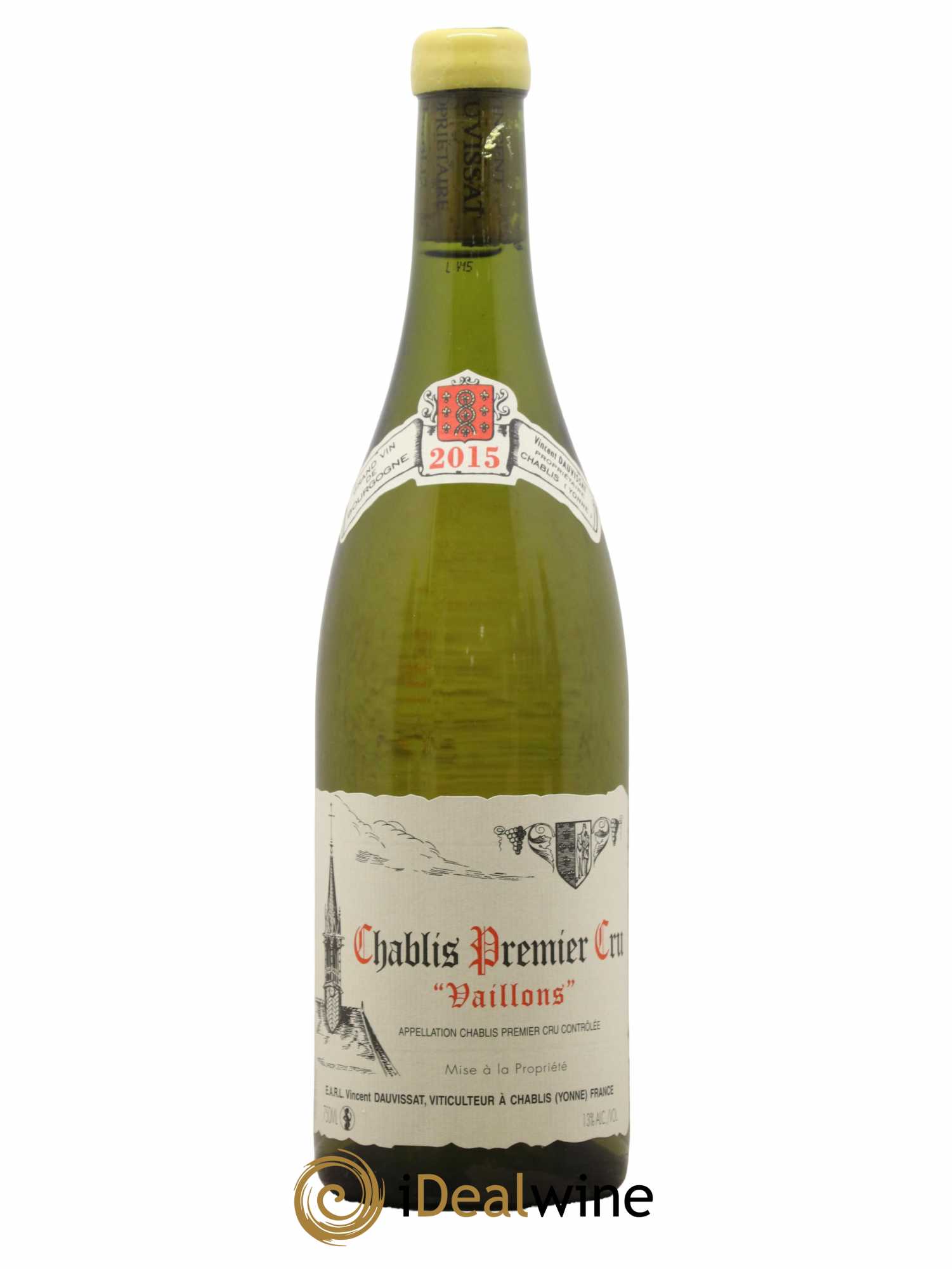 Chablis 1er Cru Vaillons Vincent Dauvissat (Domaine) 2015 - Lot de 1 bouteille - 0