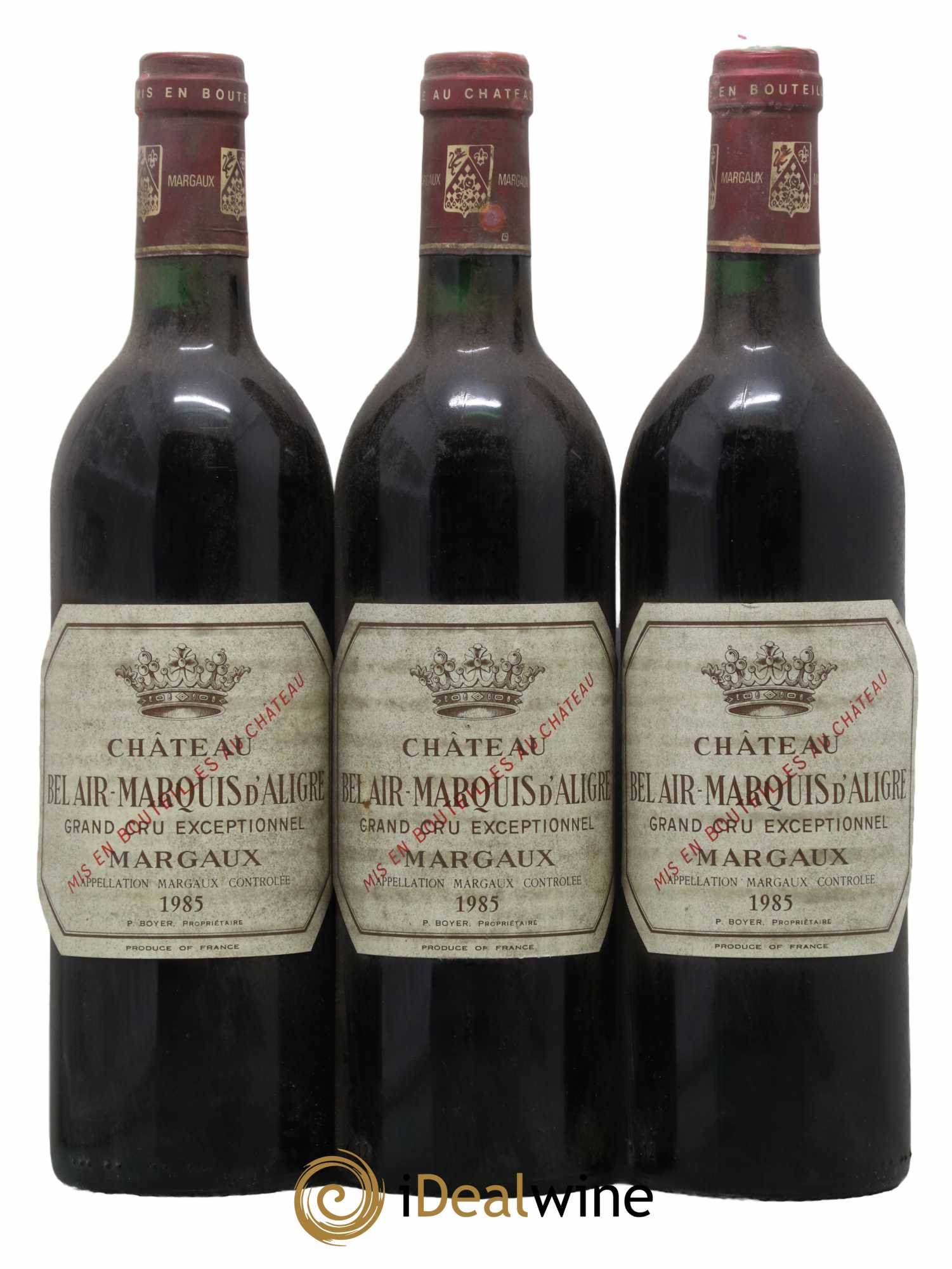 Château Bel Air Marquis d'Aligre 1985 - Lot de 3 bouteilles - 0
