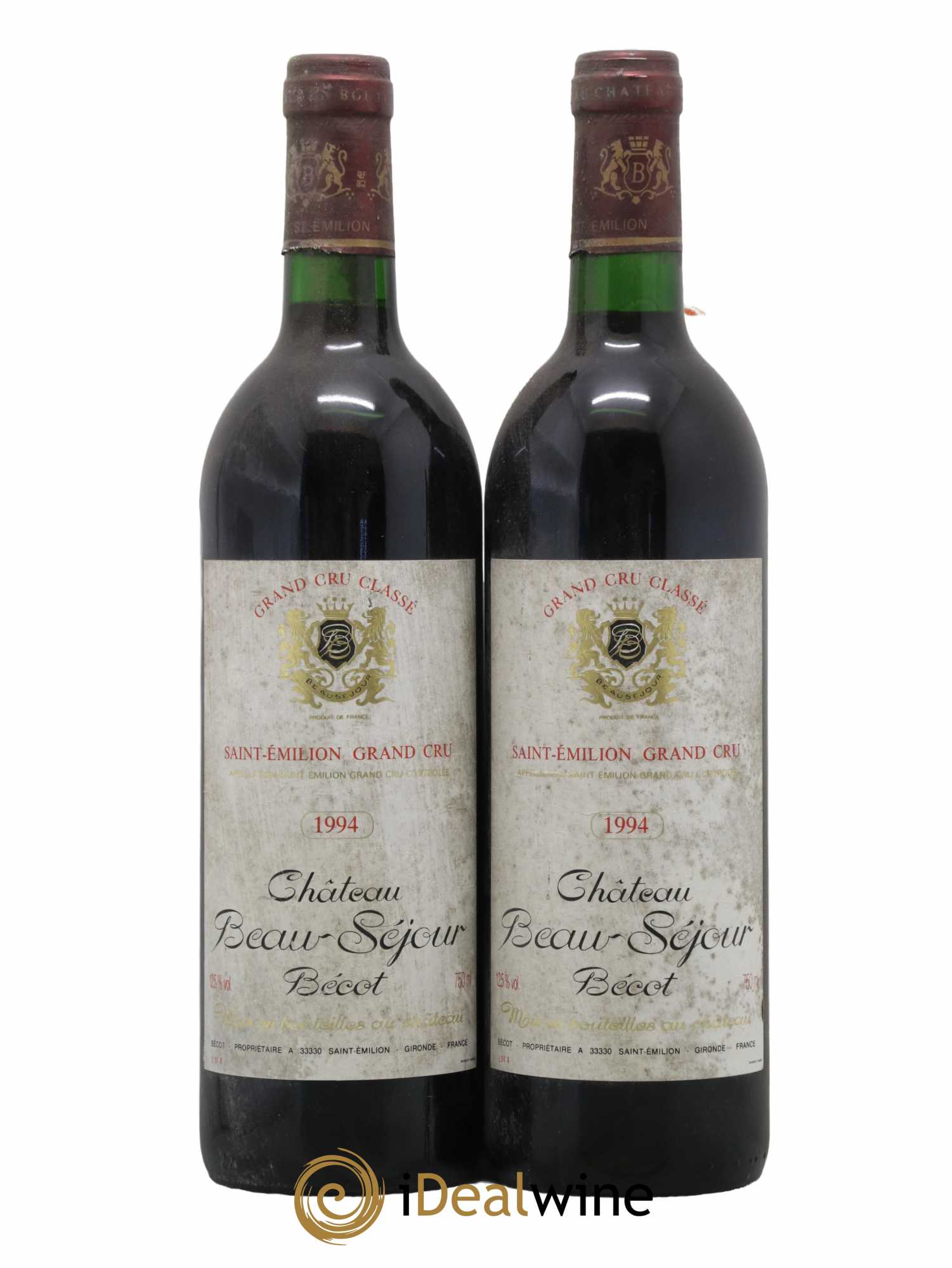 Château Beau-Séjour Bécot 1er Grand Cru Classé B 1994 - Lot de 2 bouteilles - 0