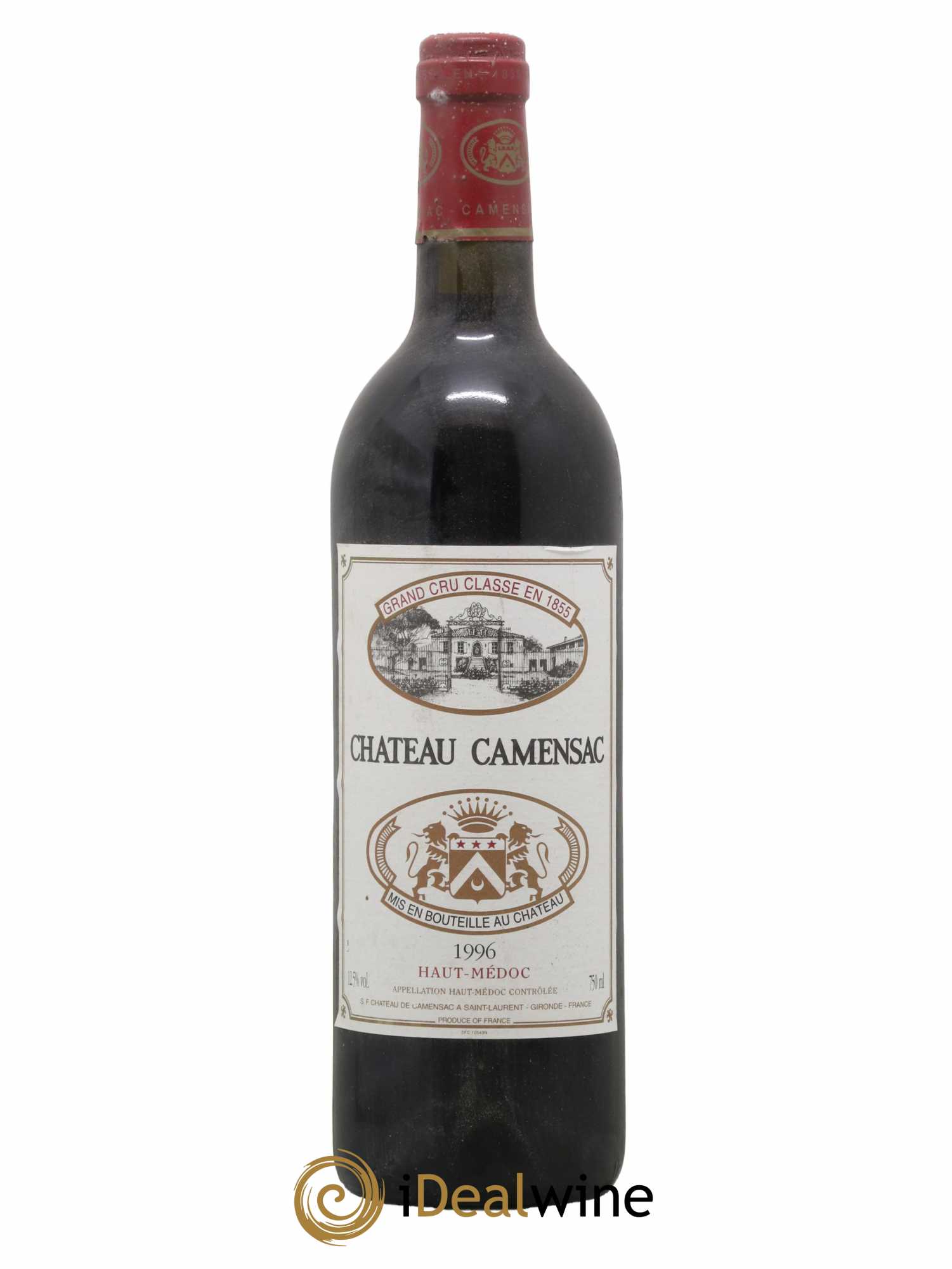 Château Camensac 5ème Grand Cru Classé 1996 - Lot de 1 bouteille - 0