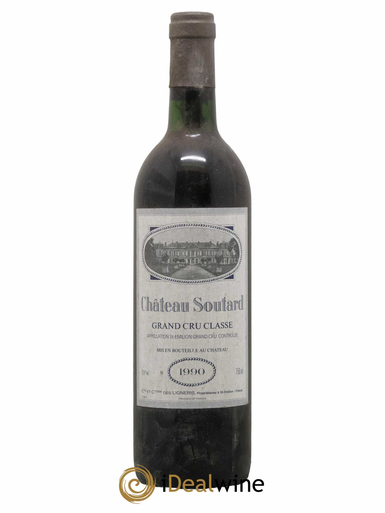 Château Soutard Grand Cru Classé 1990 - Lot de 1 bouteille - 0