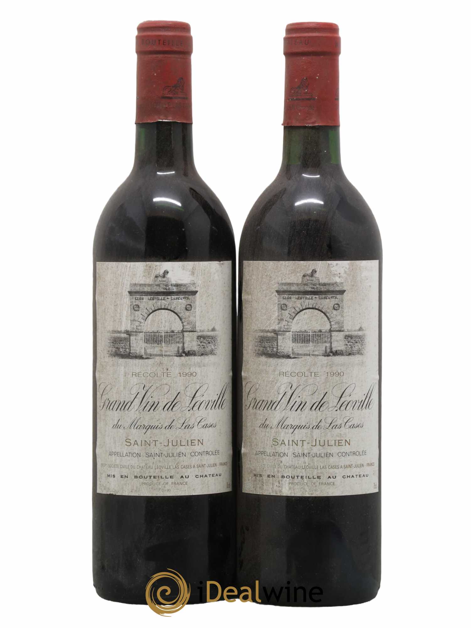 Château Léoville Las Cases 2ème Grand Cru Classé 1990 - Lot de 2 bouteilles - 0