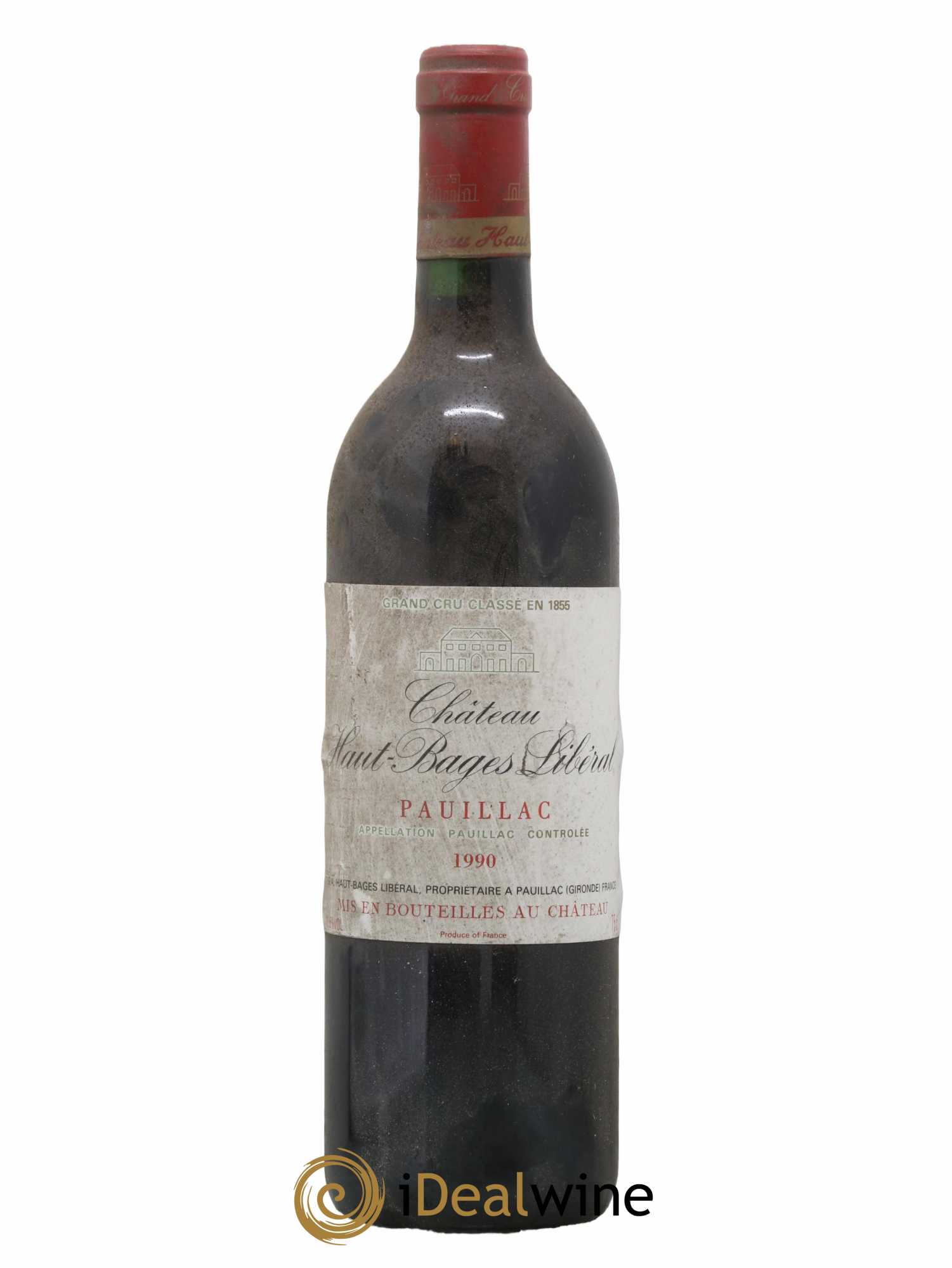 Château Haut Bages Libéral 5ème Grand Cru Classé 1990 - Lot de 1 bouteille - 0