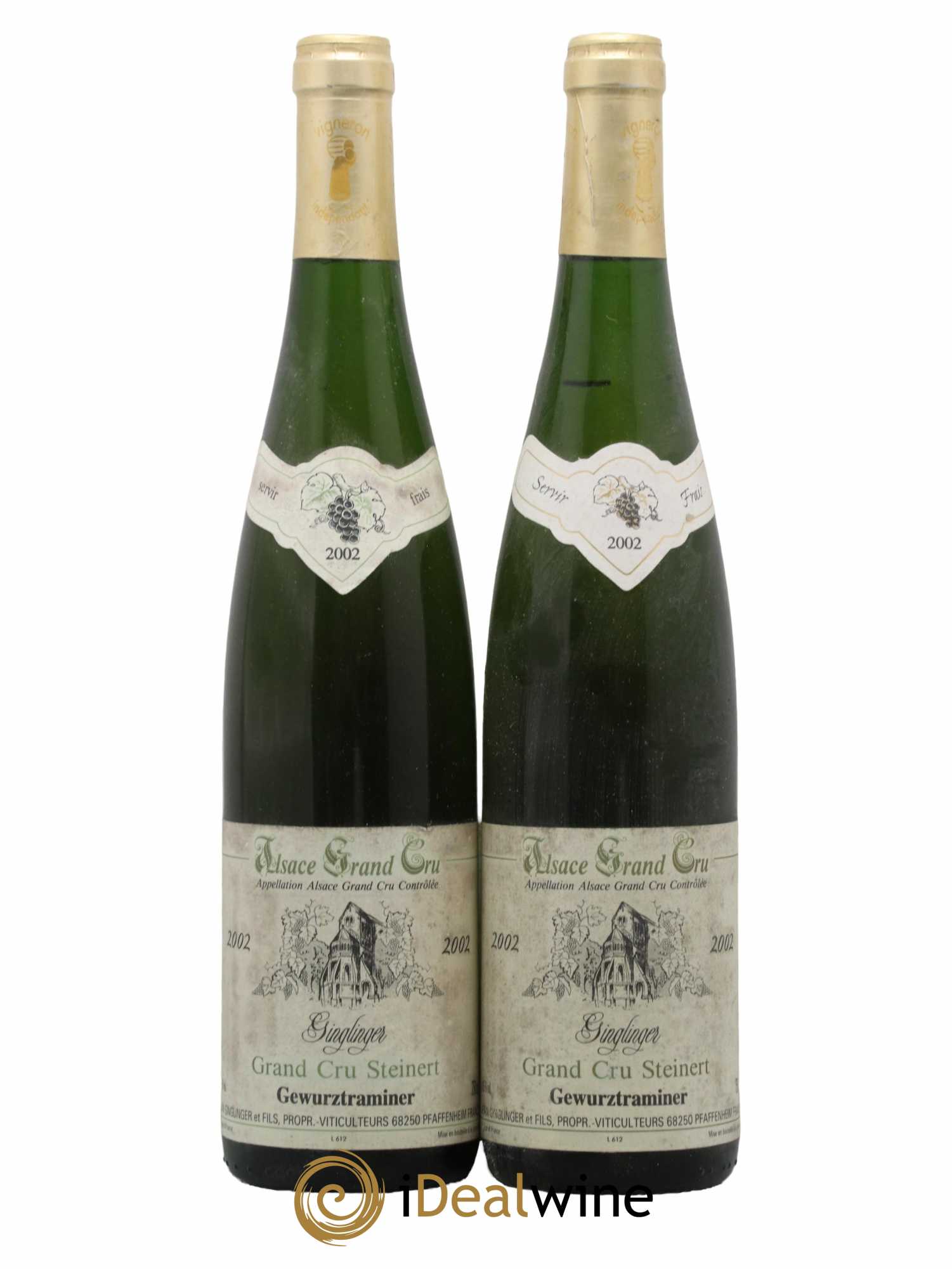 Alsace Gewurztraminer Grand Cru Steinert Ginglinger 2002 - Lot de 2 bouteilles - 0