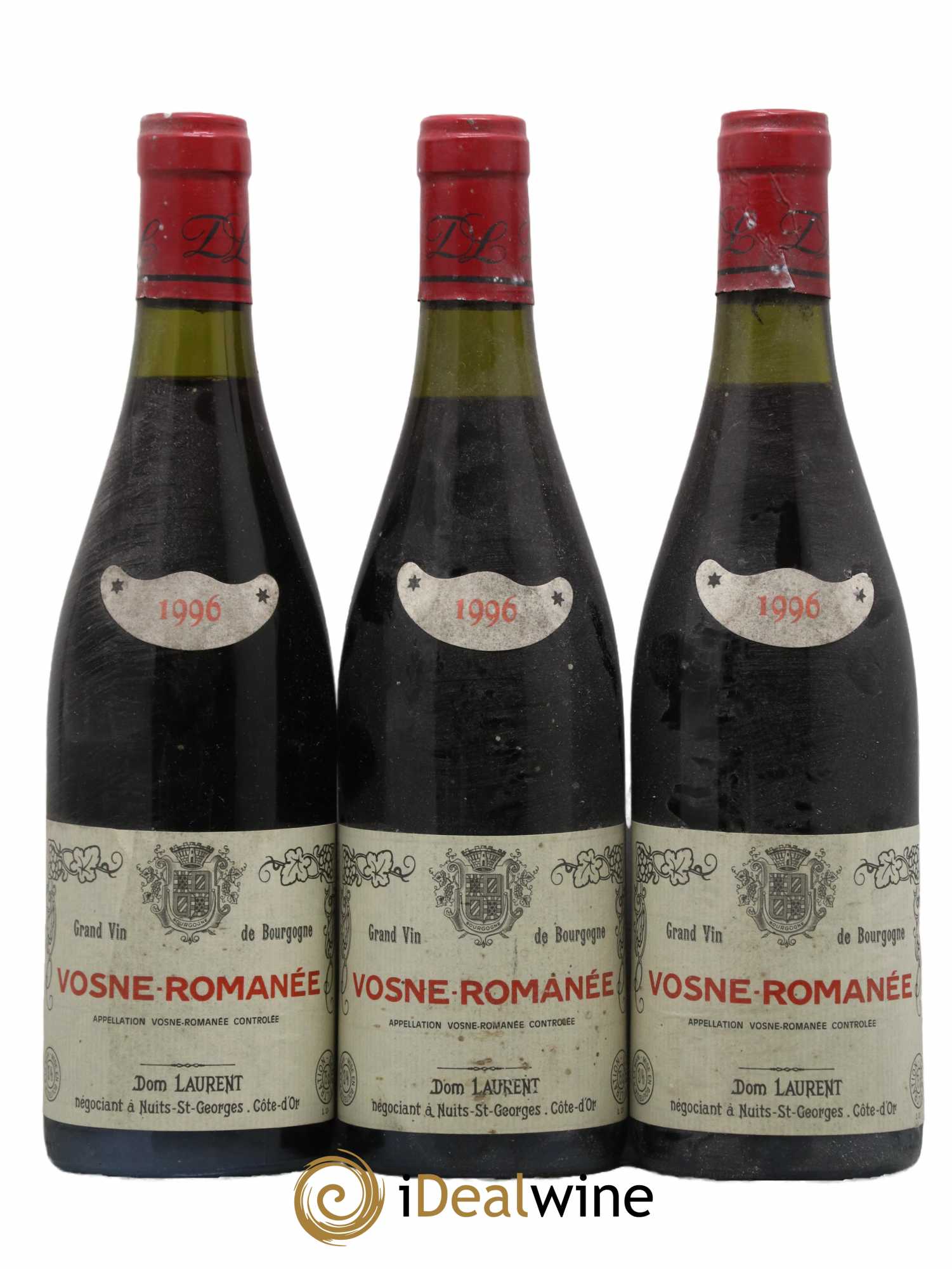 Vosne-Romanée Dominique Laurent 1996 - Lot de 3 bouteilles - 0