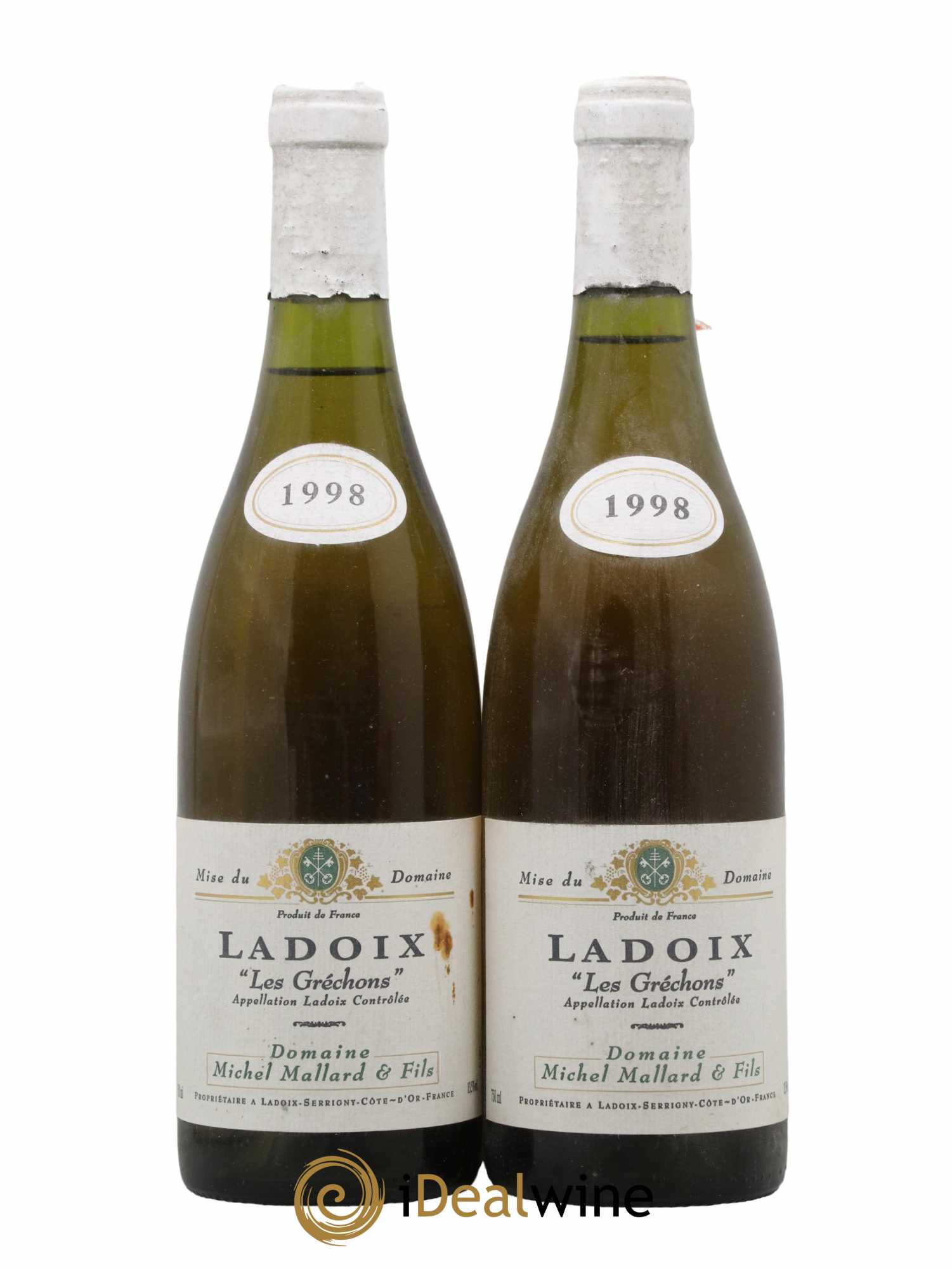 Ladoix Les Gréchons Domaine Michel Mallard 1998 - Lot de 2 bouteilles - 0