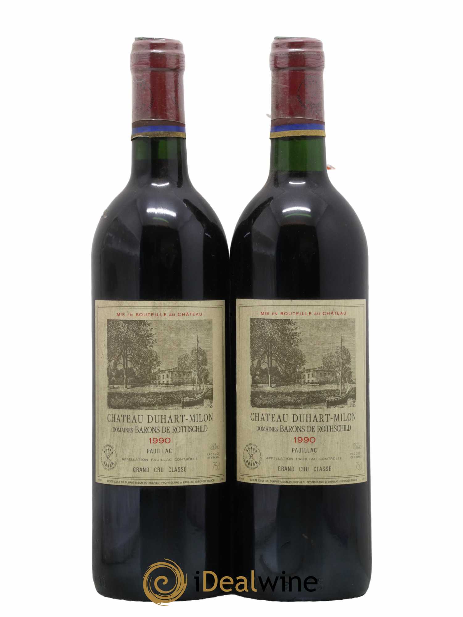 Château Duhart-Milon 4ème Grand Cru Classé 1990 - Lot de 2 bouteilles - 0