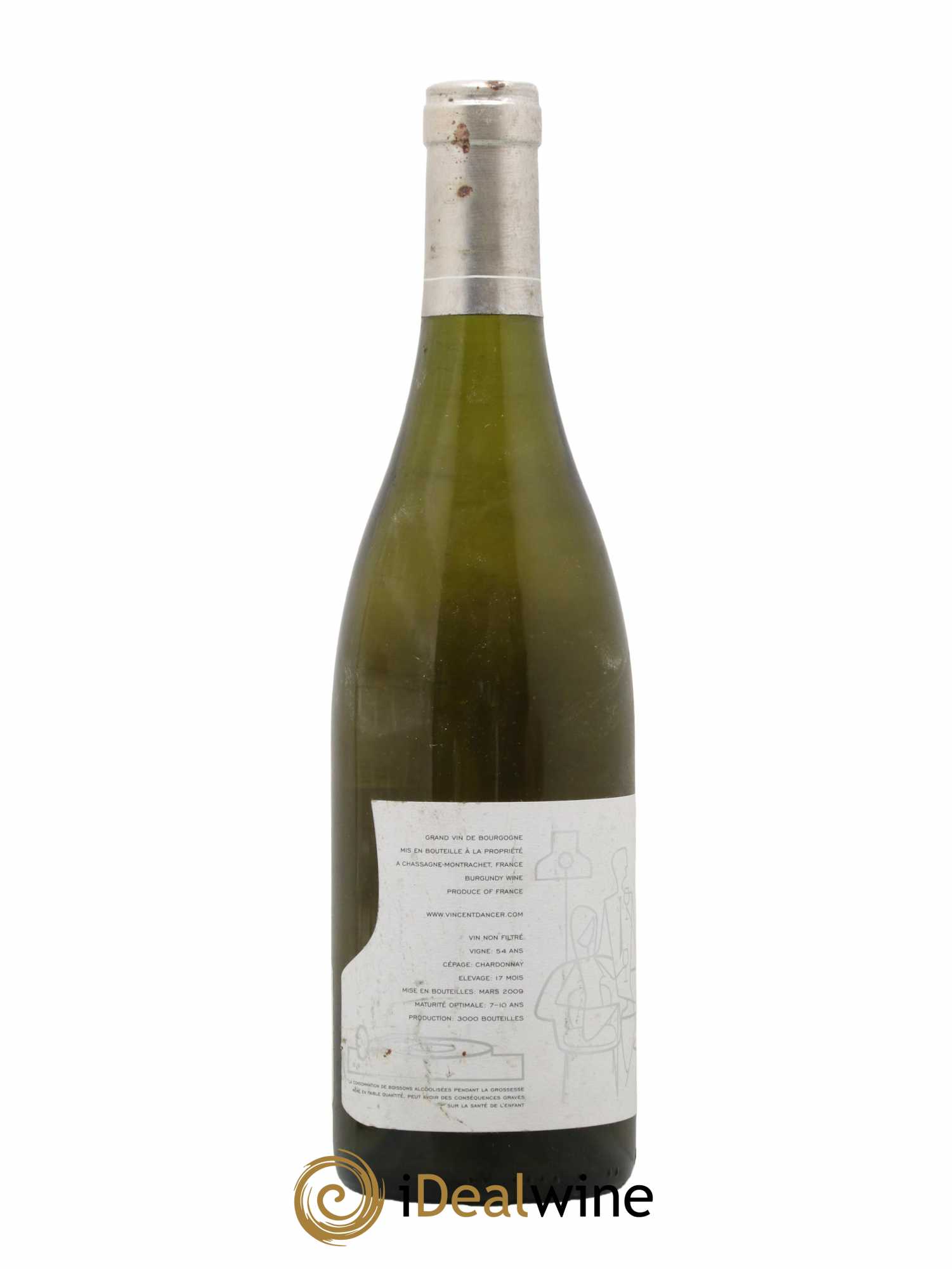 Chassagne-Montrachet 1er Cru (Morgeot) Tête du Clos Vincent Dancer 2007 - Lot de 1 bouteille - 1