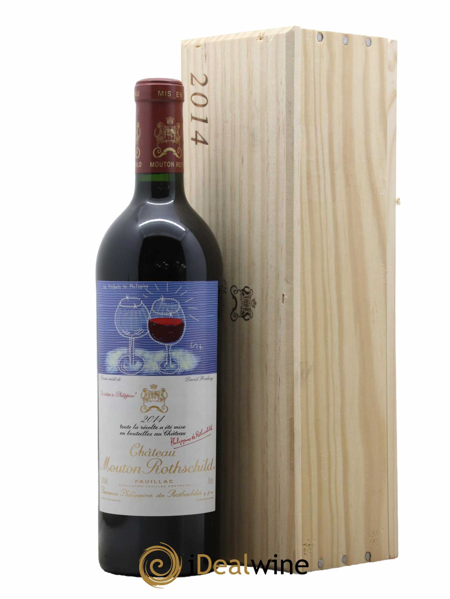 Château Mouton Rothschild 1er Grand Cru Classé 2014 - Lot de 1 bouteille - 0