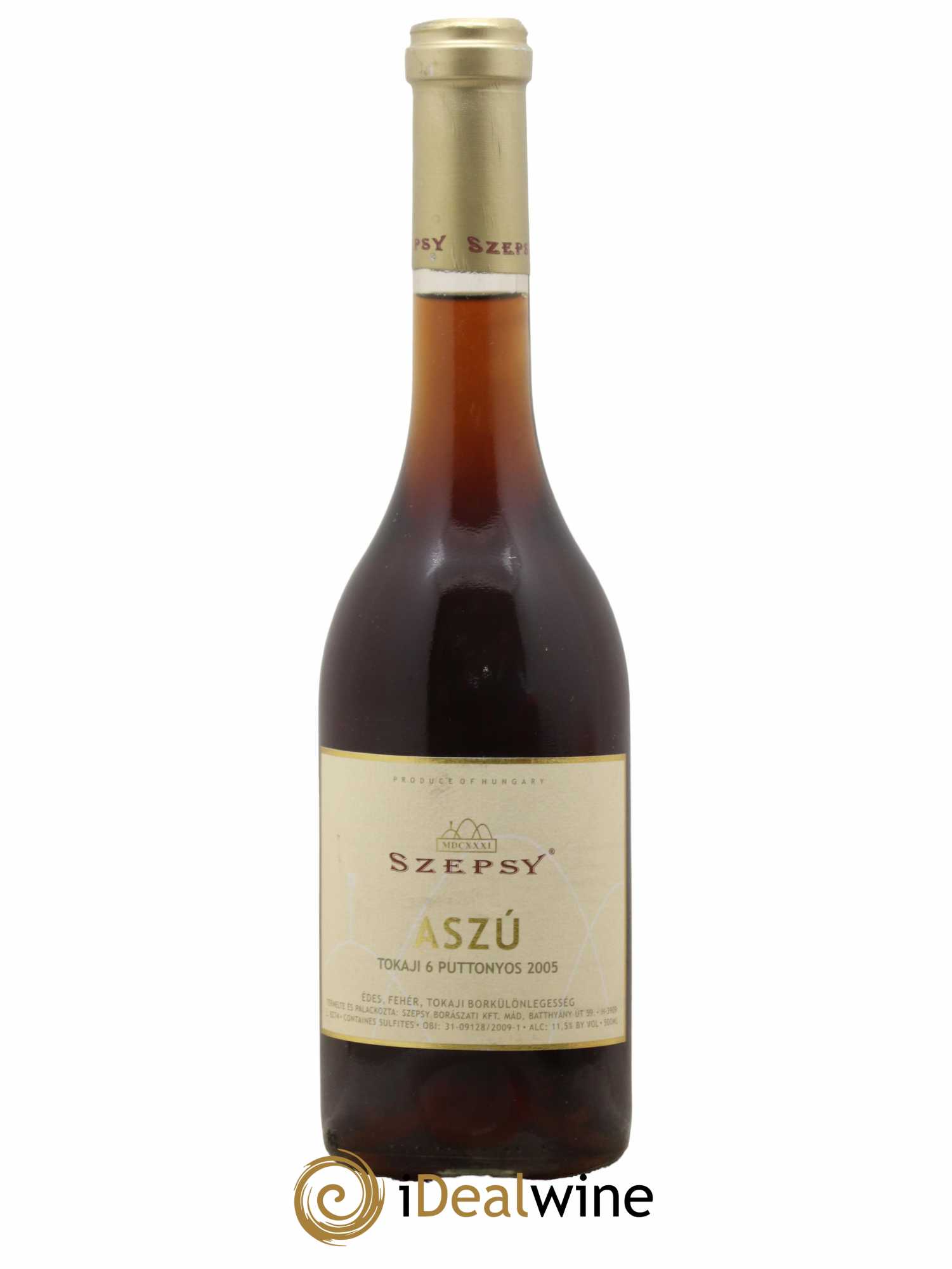 Tokaji Tokaji Aszu 6 Puttonyos Szepsy 50 cL 2005 - Lotto di 1 bottiglia - 0