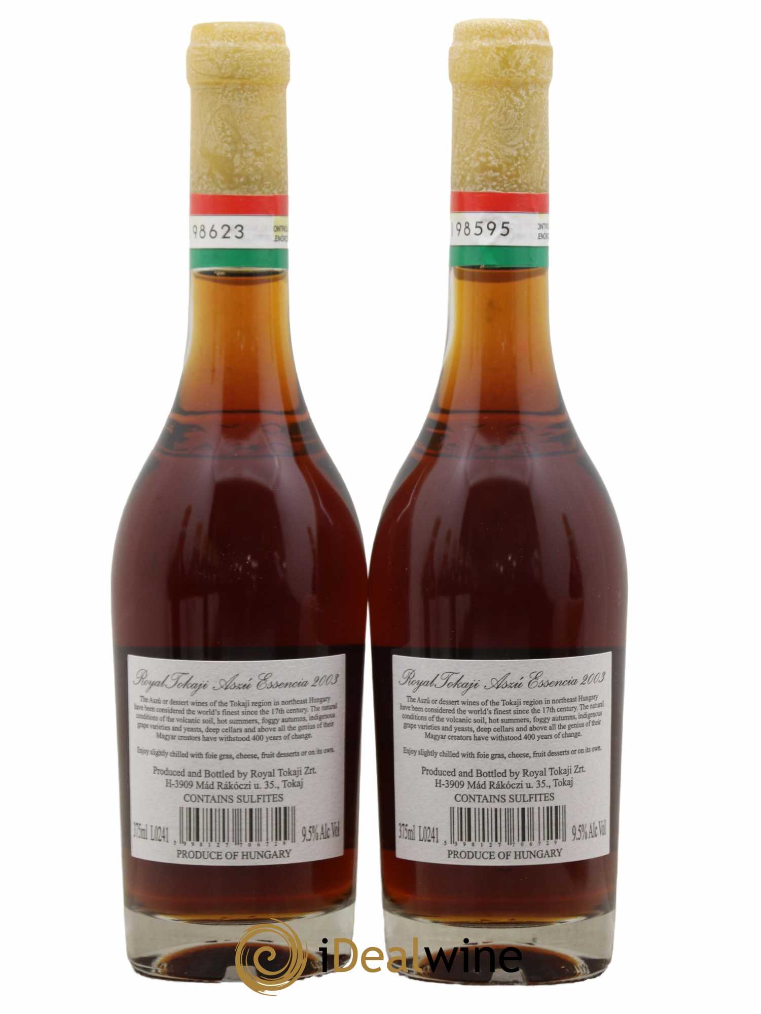 Tokaji Aszu Essencia Royal Tokaji The Royal Tokaji Wine Company 2003 - Posten von 2 Demi-Flaschen - 1